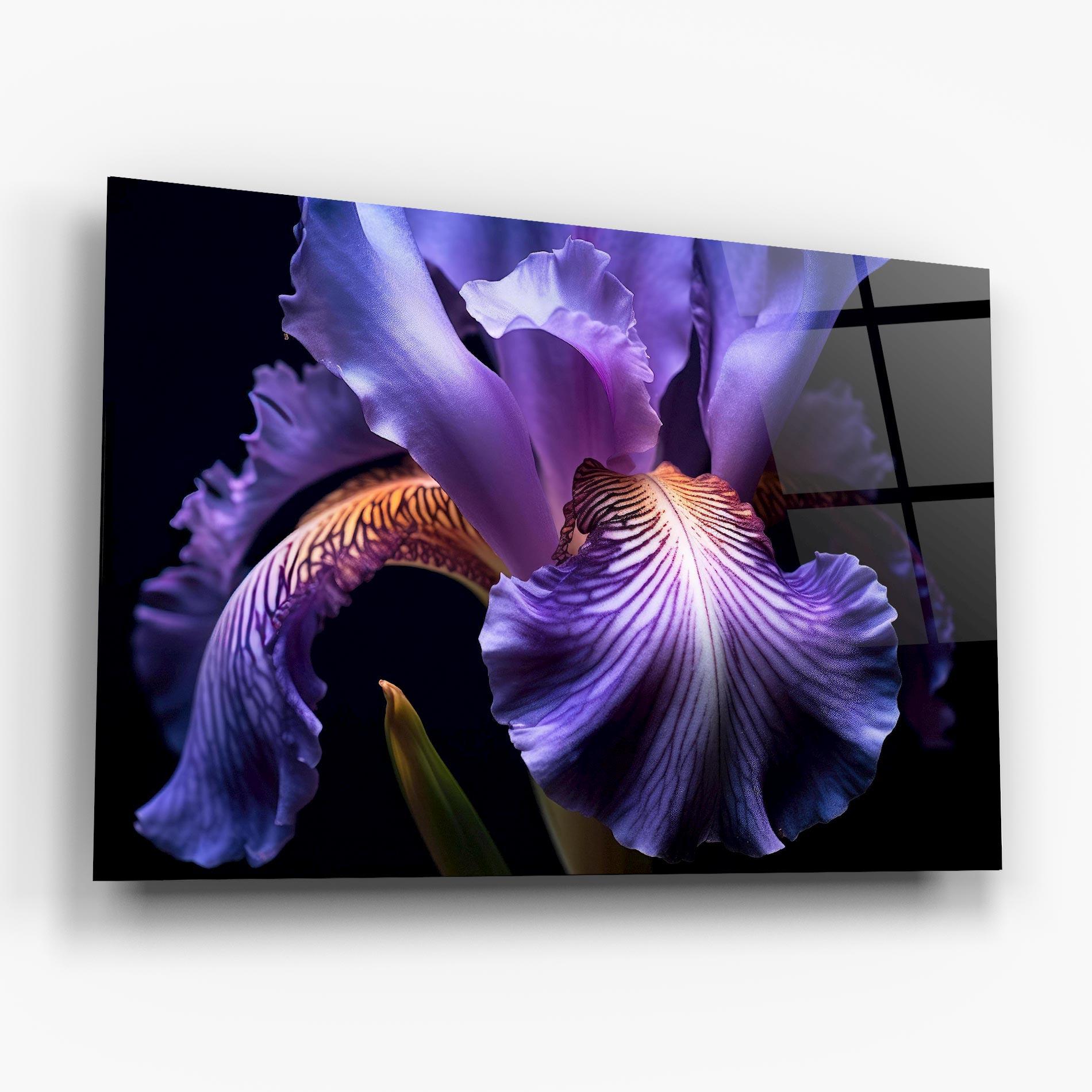 Tablou Sticla Iris Beautiful Close Up mockup 6