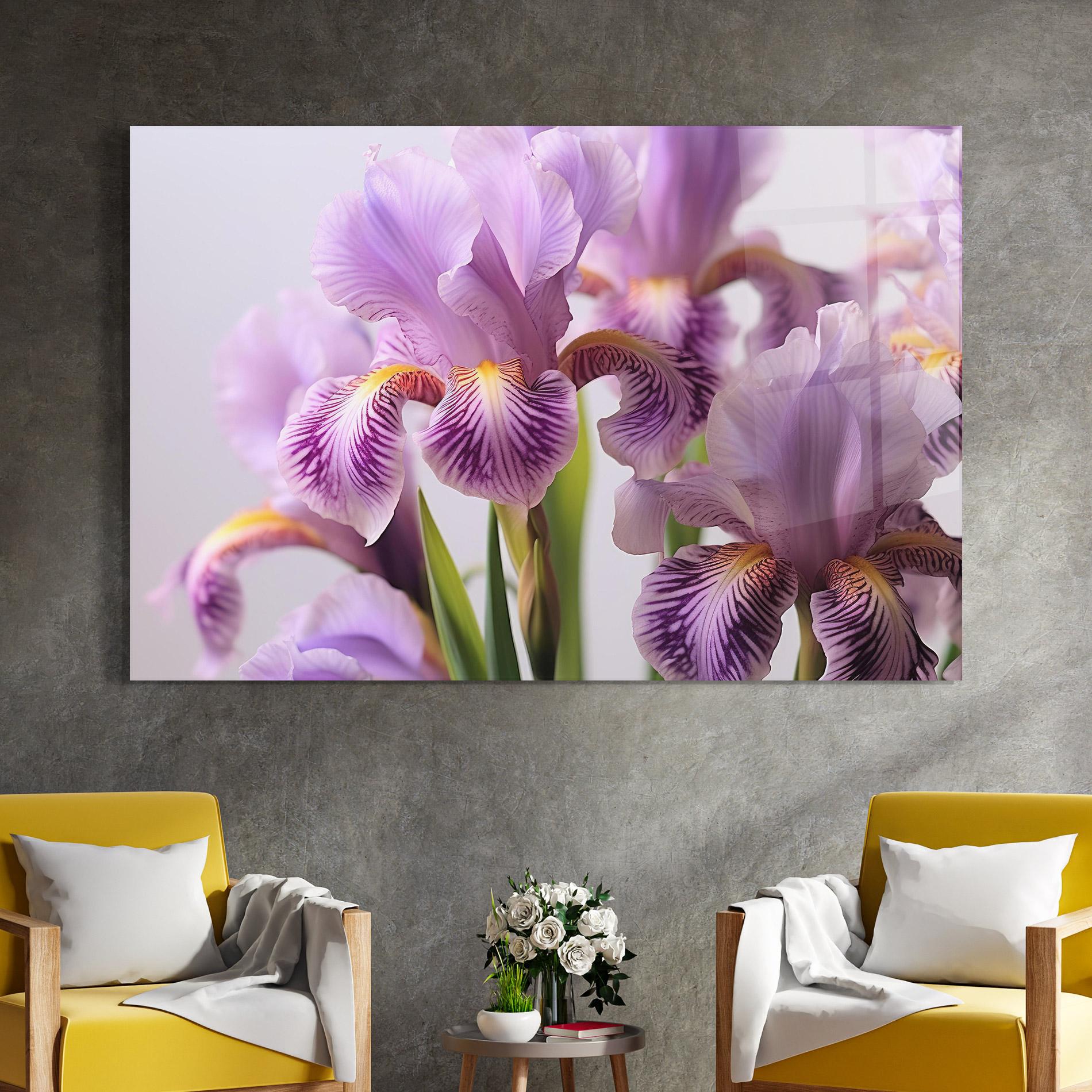Tablou Sticla Iris In Vase mockup 4