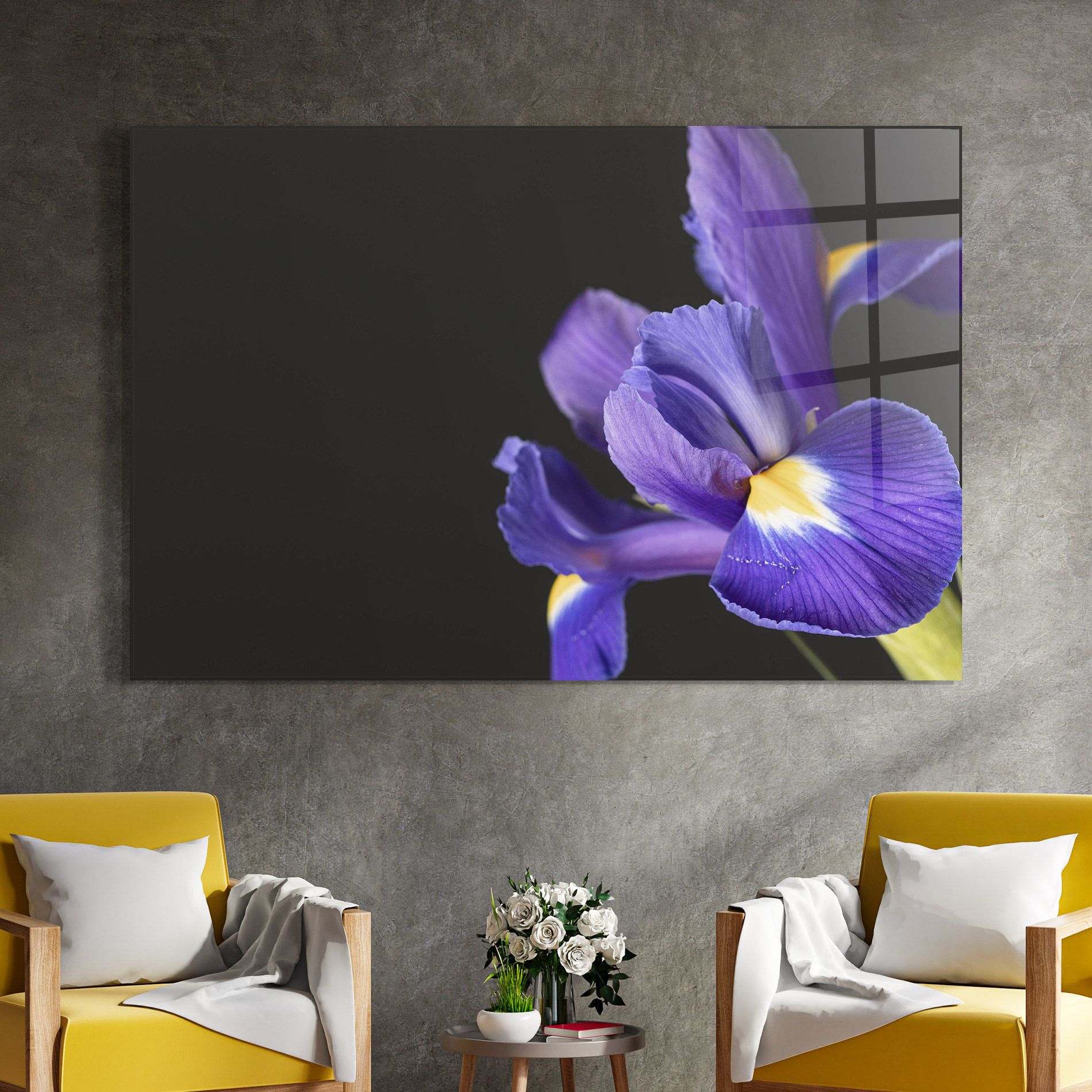 Iris On Black mockup 4