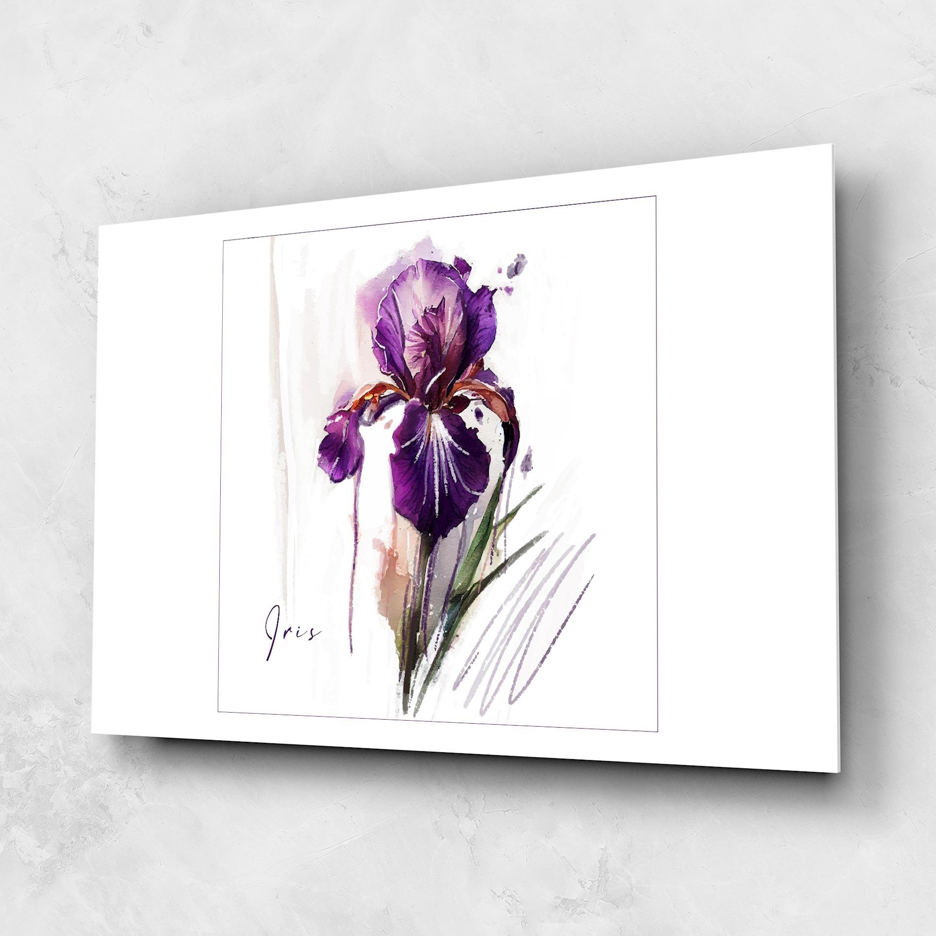 Tablou Sticla Iris Art mockup 1