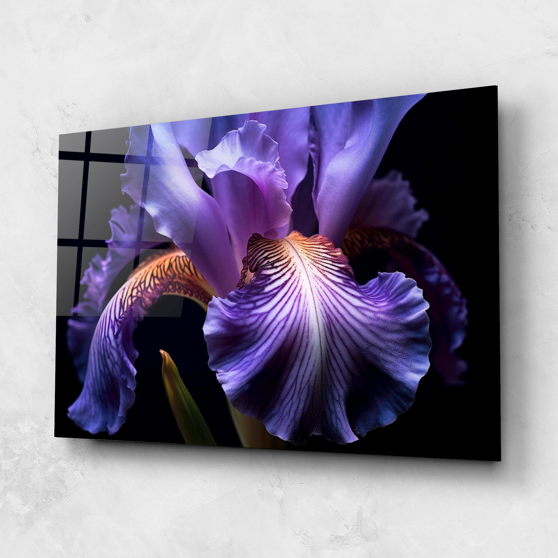 Tablou Sticla Iris Beautiful Close Up mockup 1