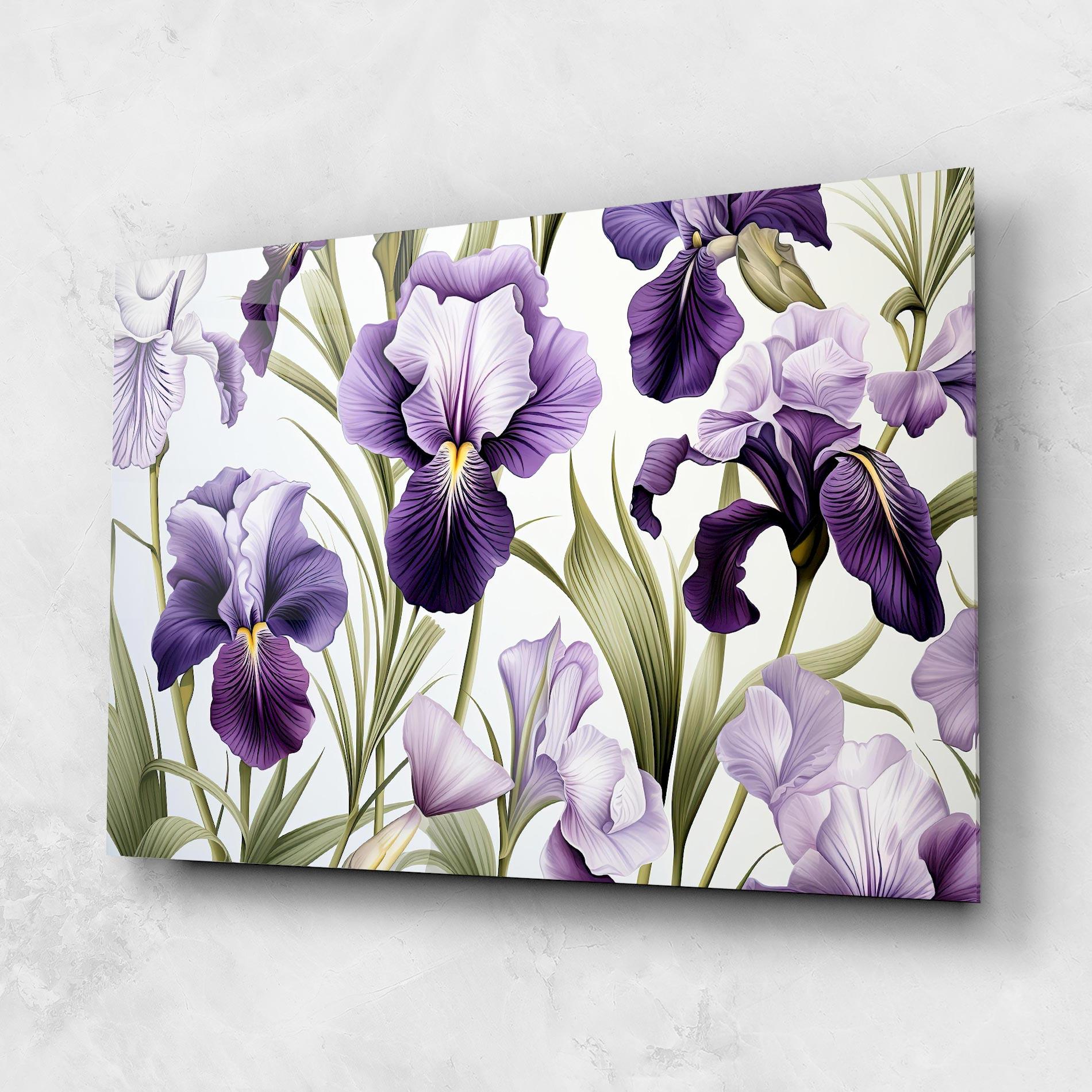 Tablou Sticla Iris Painting mockup 1