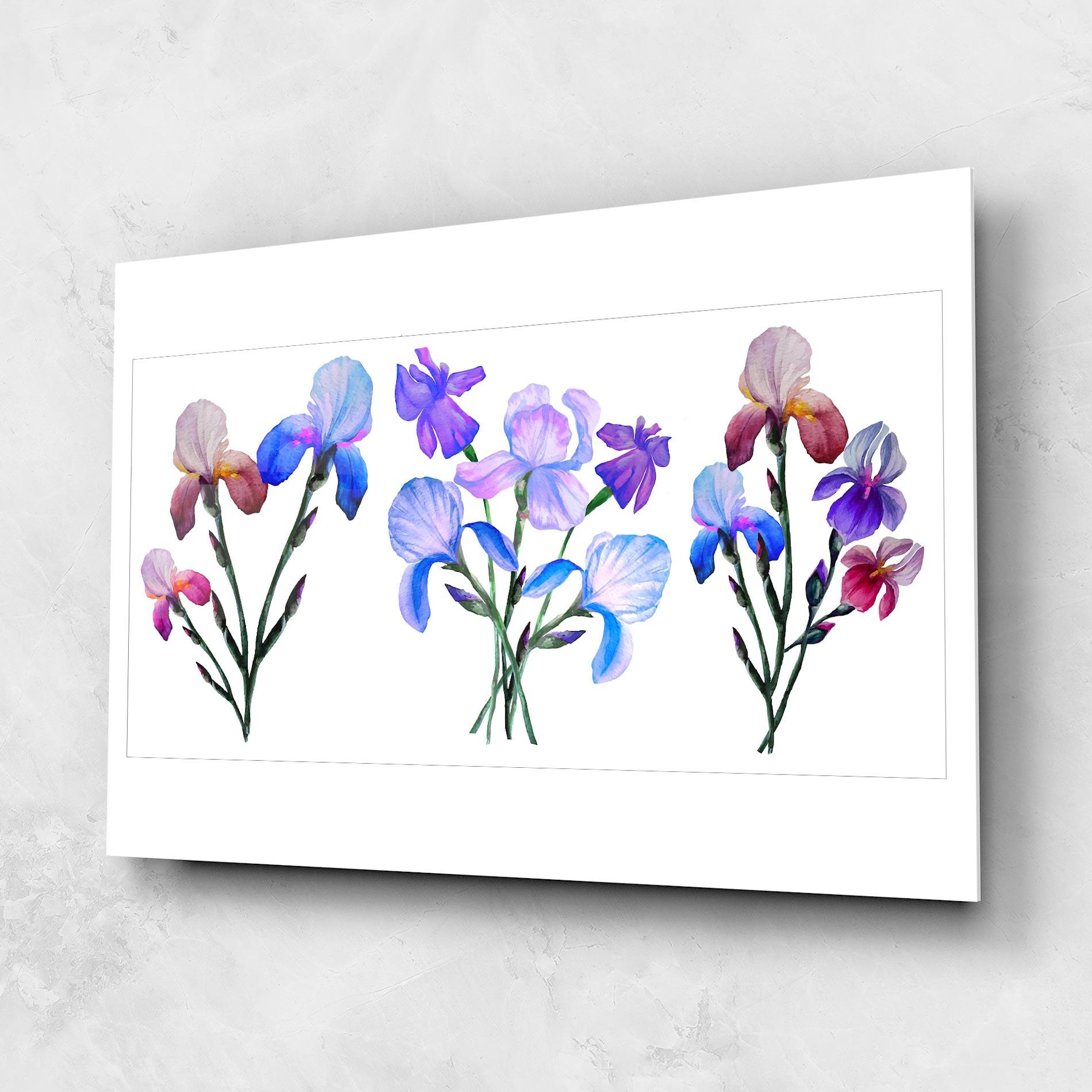 Tablou Sticla Iris Set mockup 1