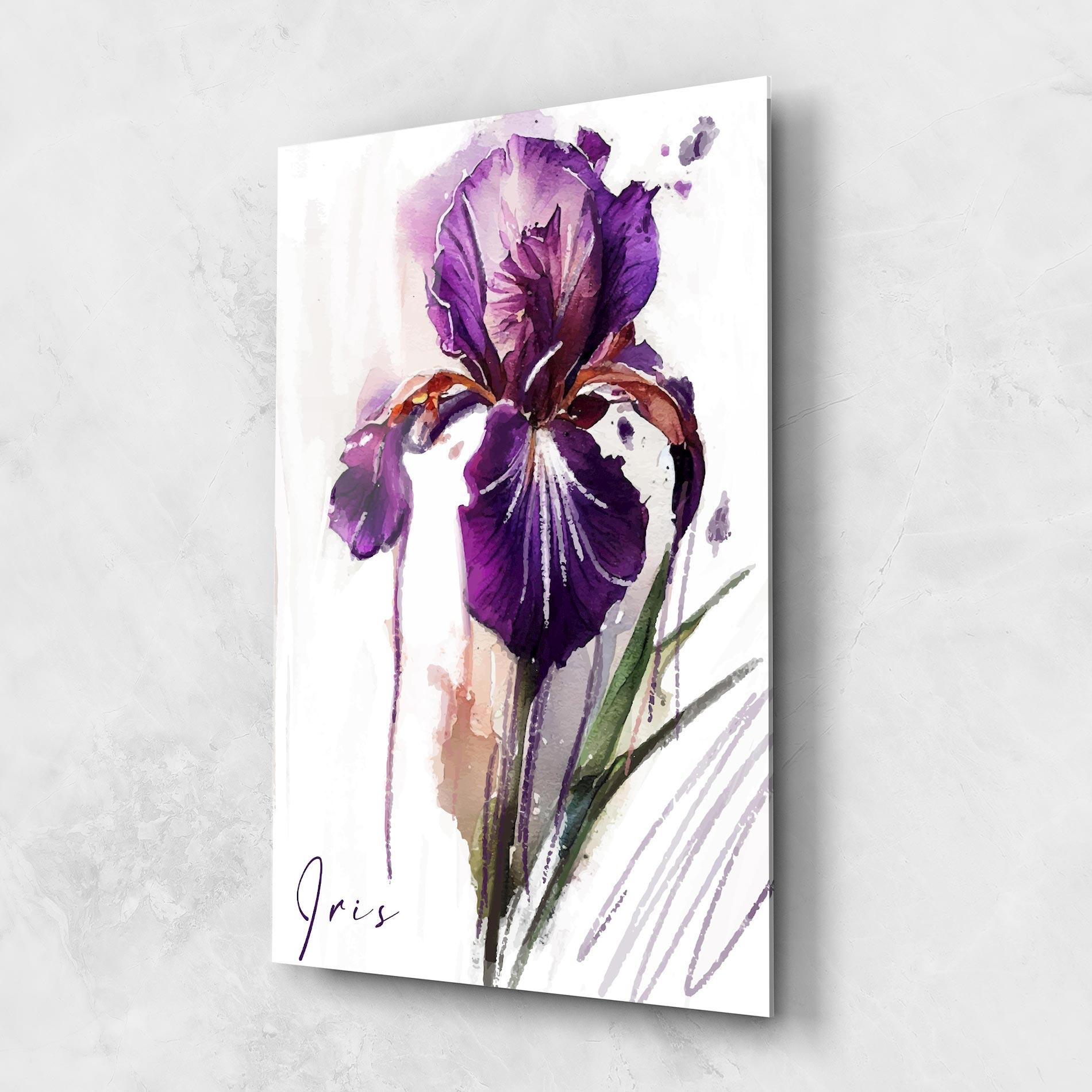 Tablou Sticla Iris Drop mockup 1