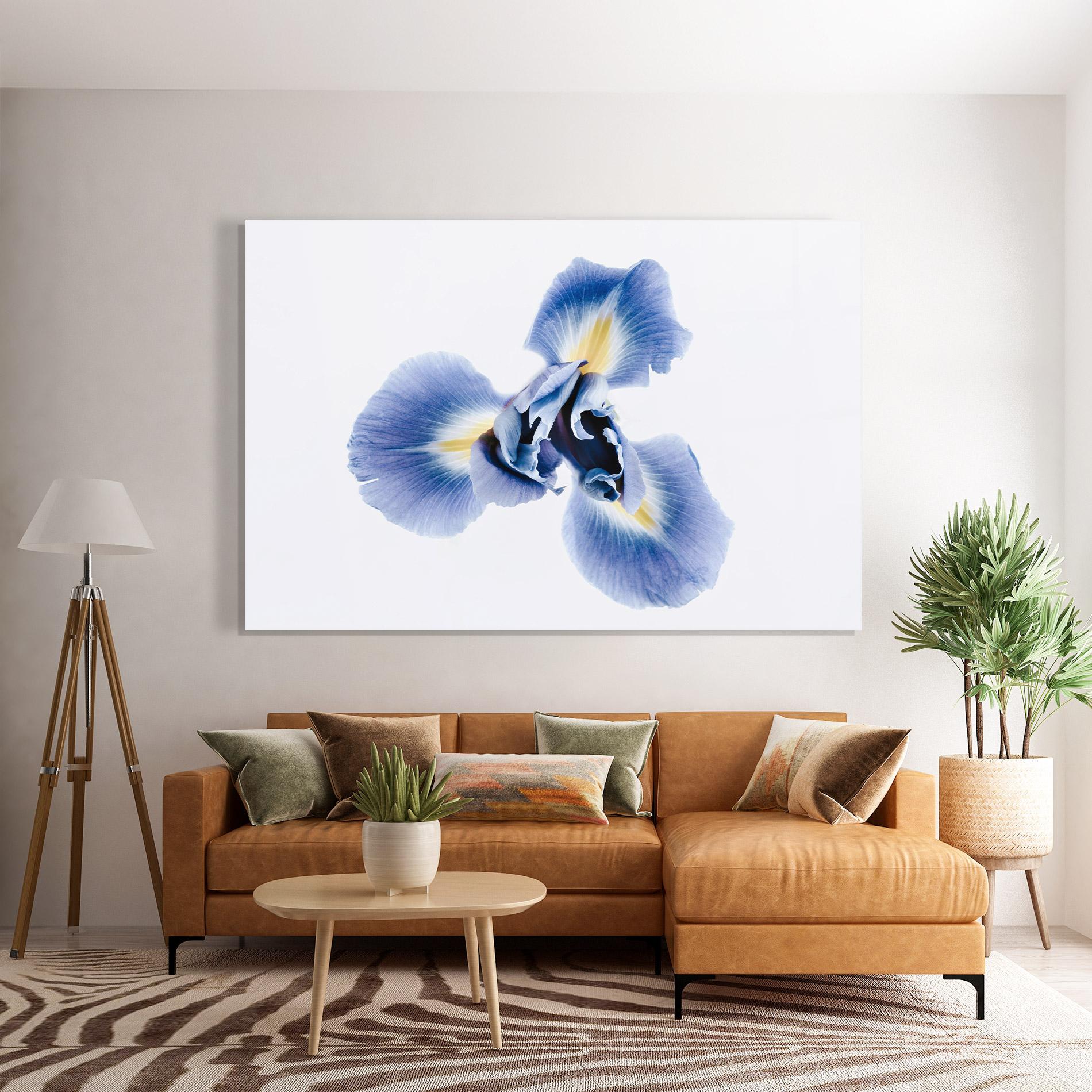 Tablou Sticla Iris Flower mockup 7