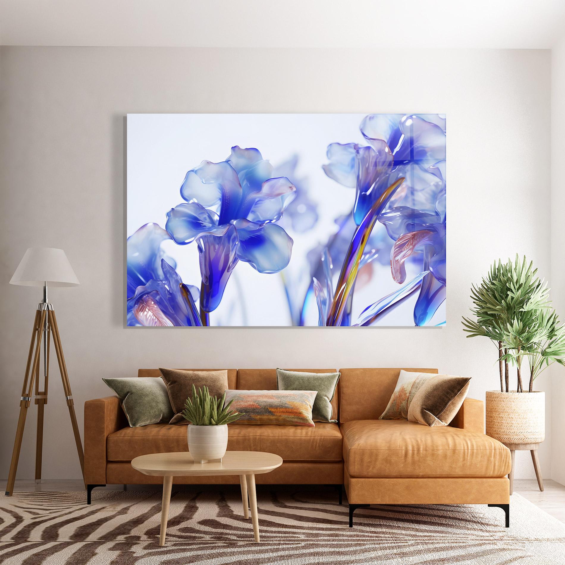 Tablou Sticla Iris Glass mockup 7