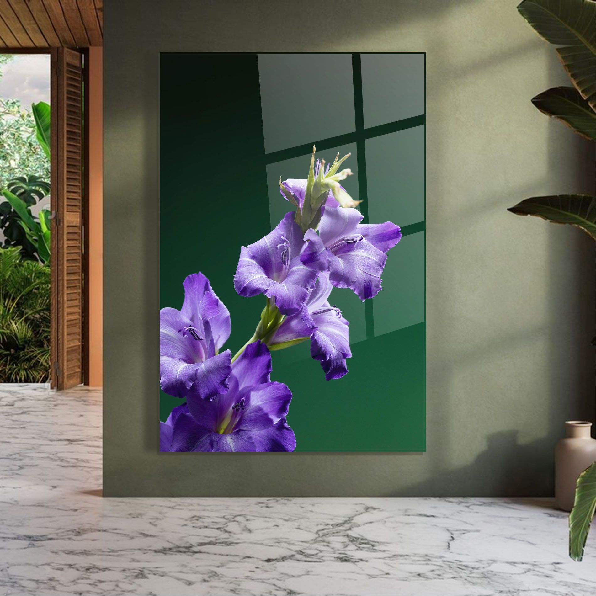 Iris On Green mockup 7
