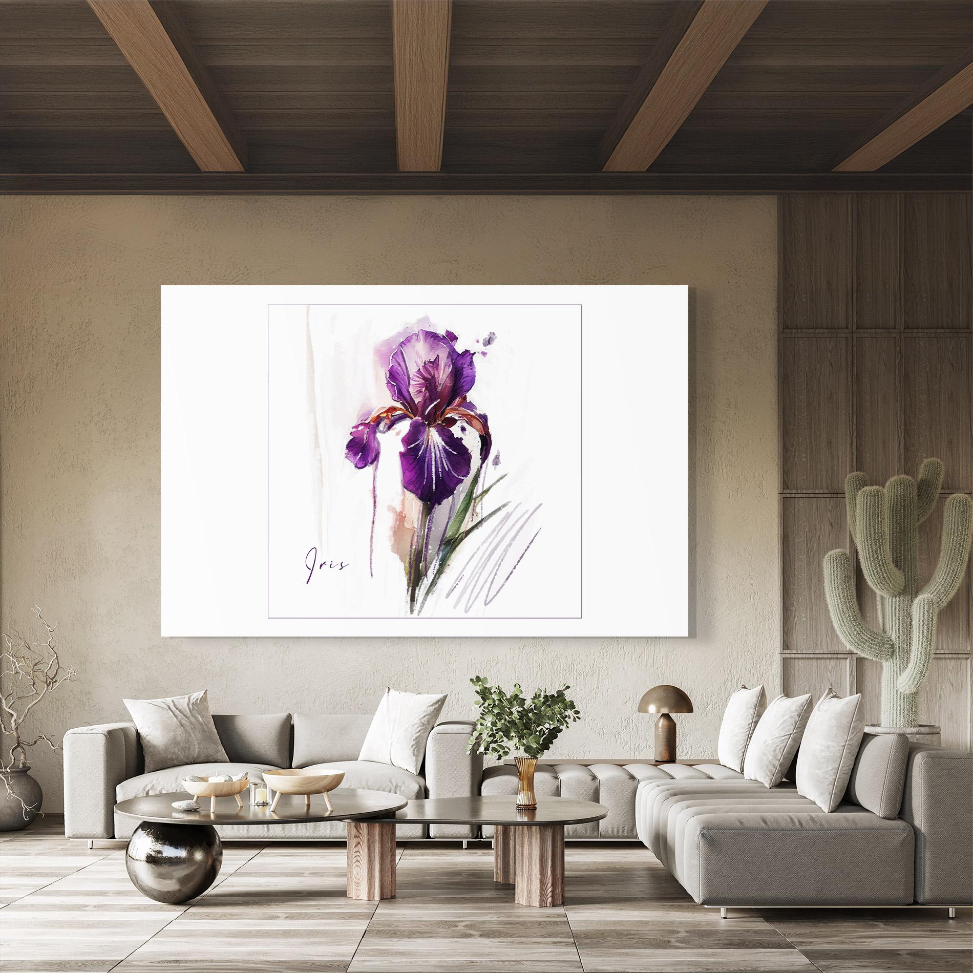 Tablou Sticla Iris Art mockup 8