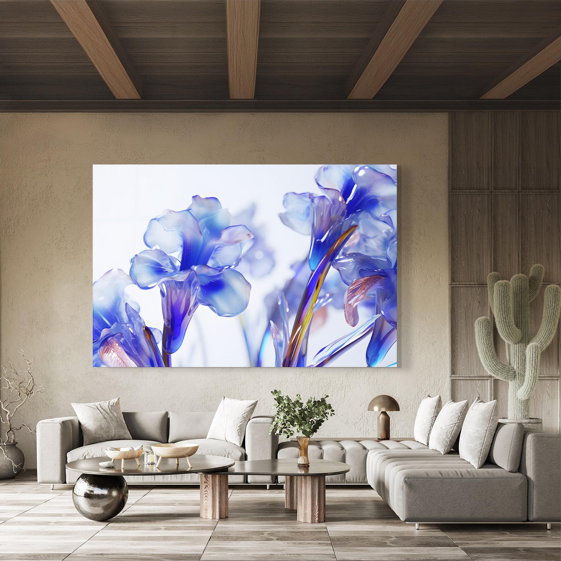 Tablou Sticla Iris Glass mockup 8