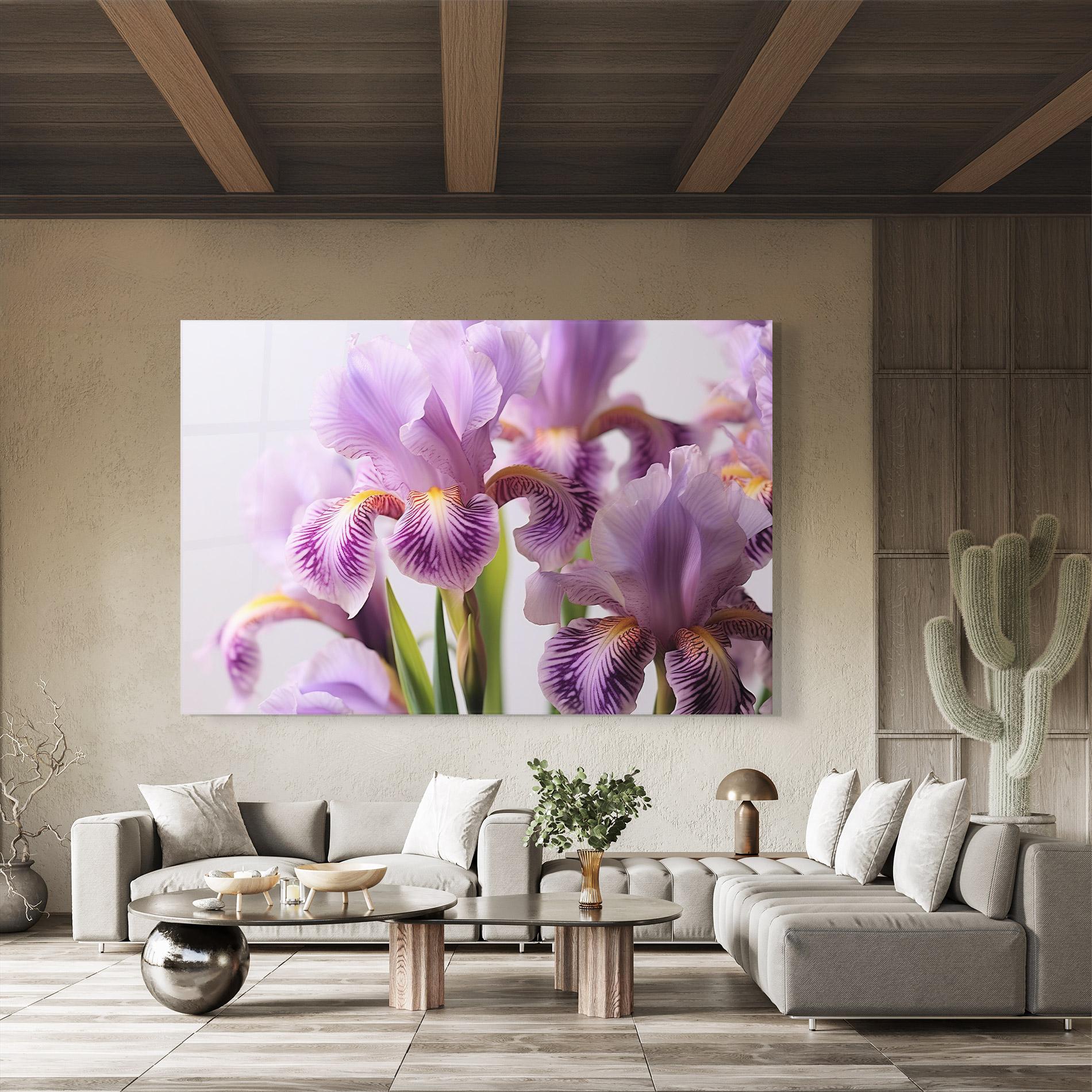 Tablou Sticla Iris In Vase mockup 8