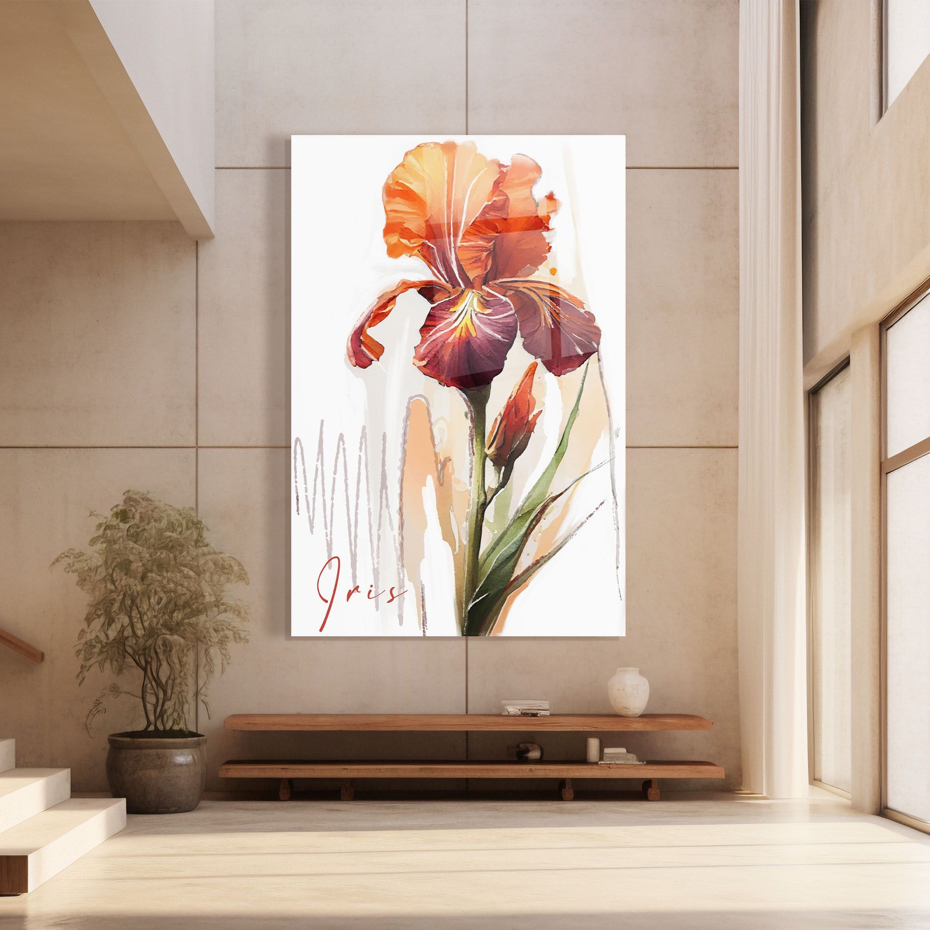 Orange Iris mockup 8