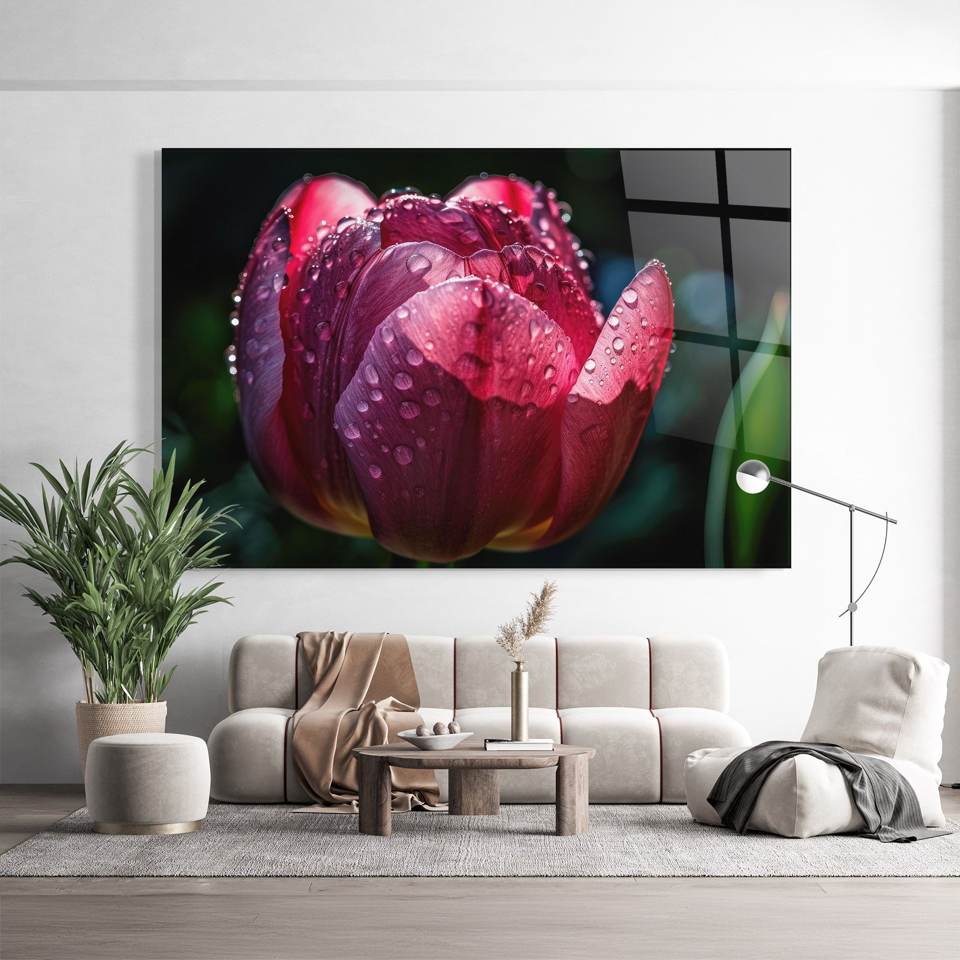 Pink Tulip After Rain mockup 9