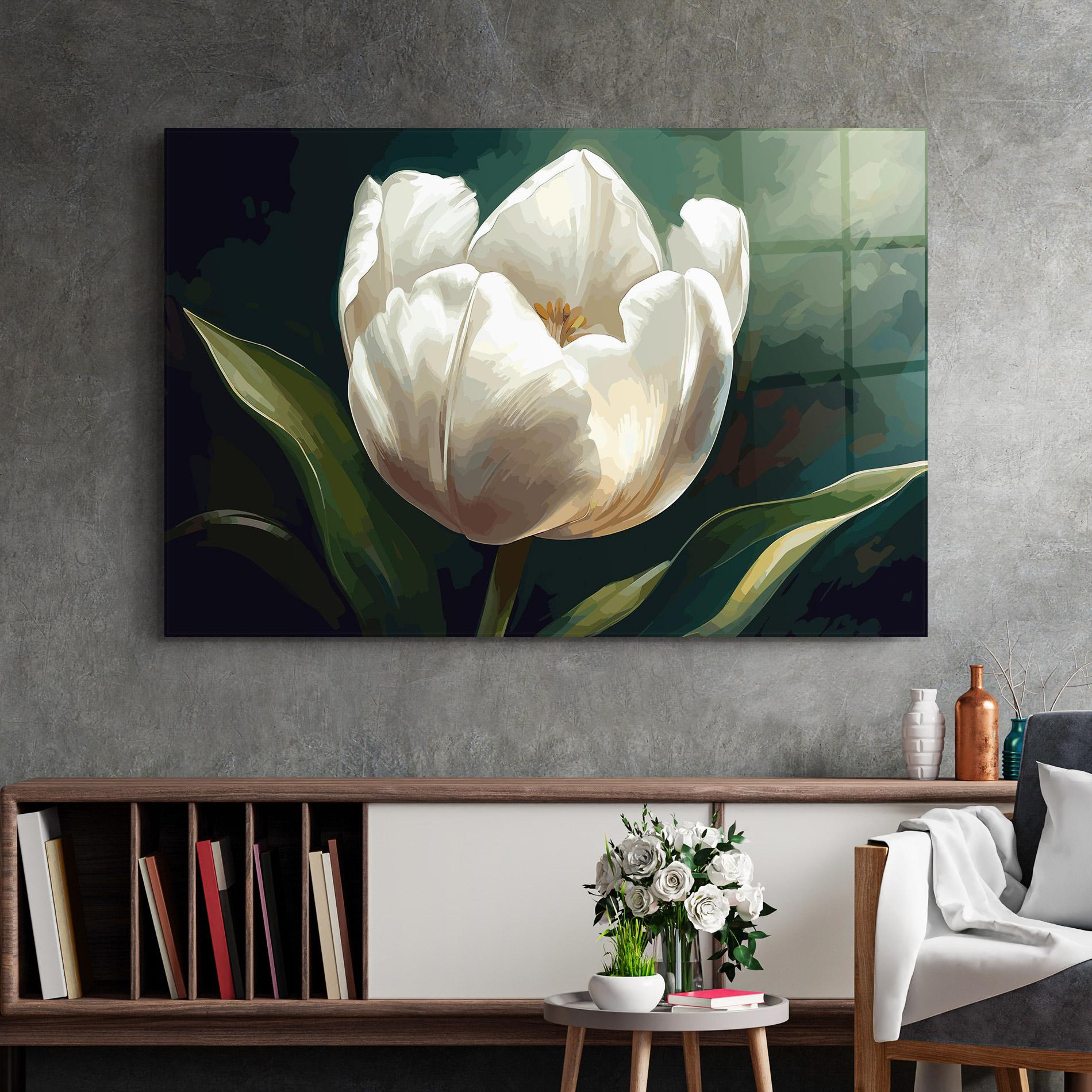 Tablou Sticla Tulip Art mockup 2
