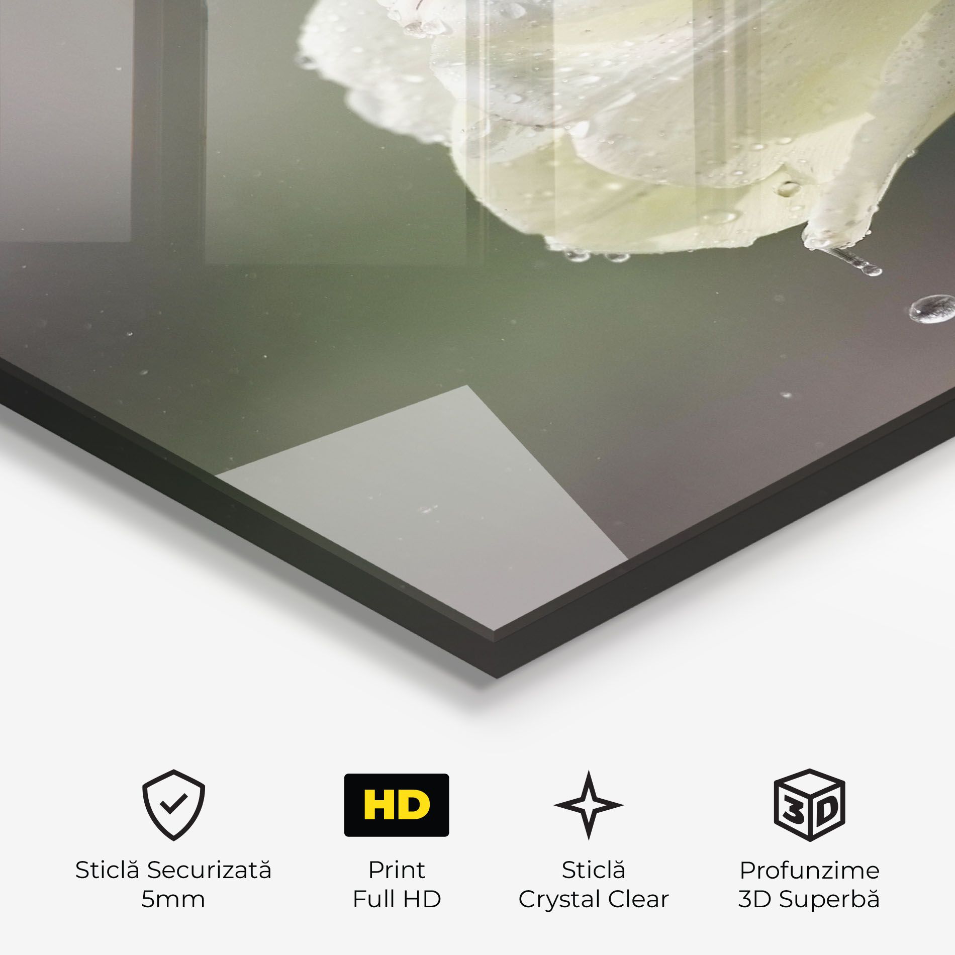 White Single Tulip mockup 3