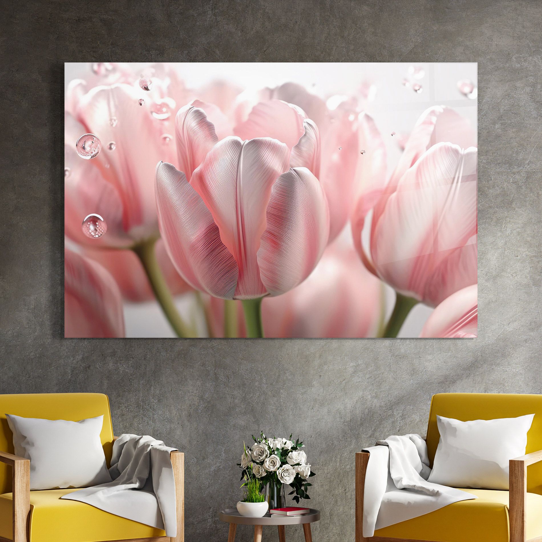 Pink Pretty Tulips mockup 4