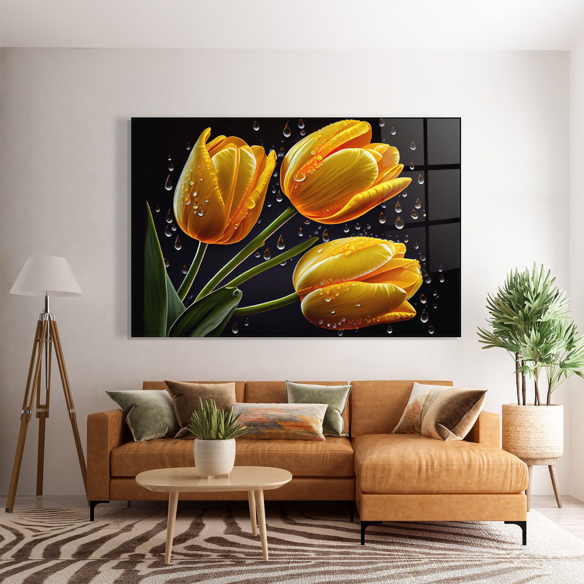 3 Yellow Tulips mockup 7