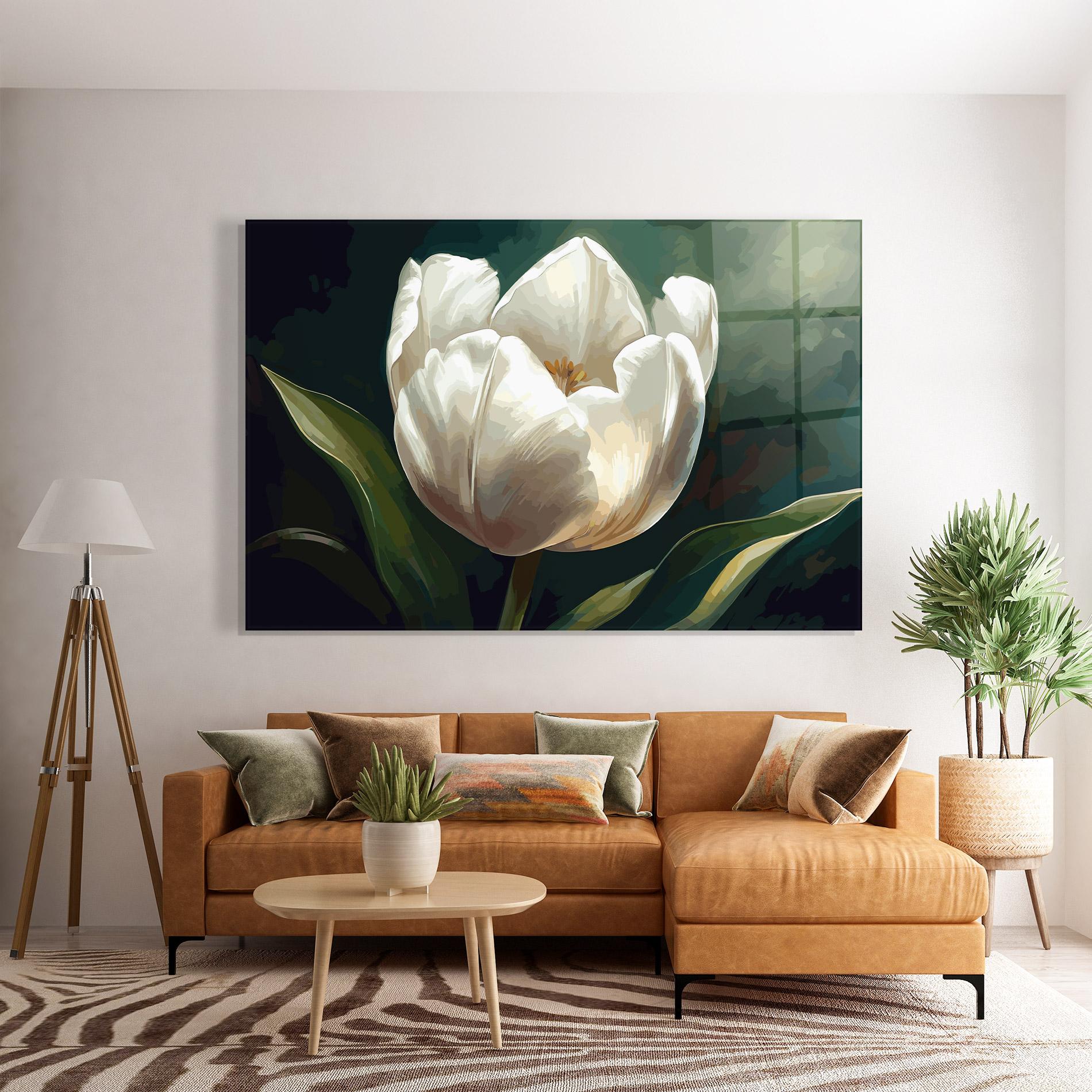 Tablou Sticla Tulip Art mockup 7