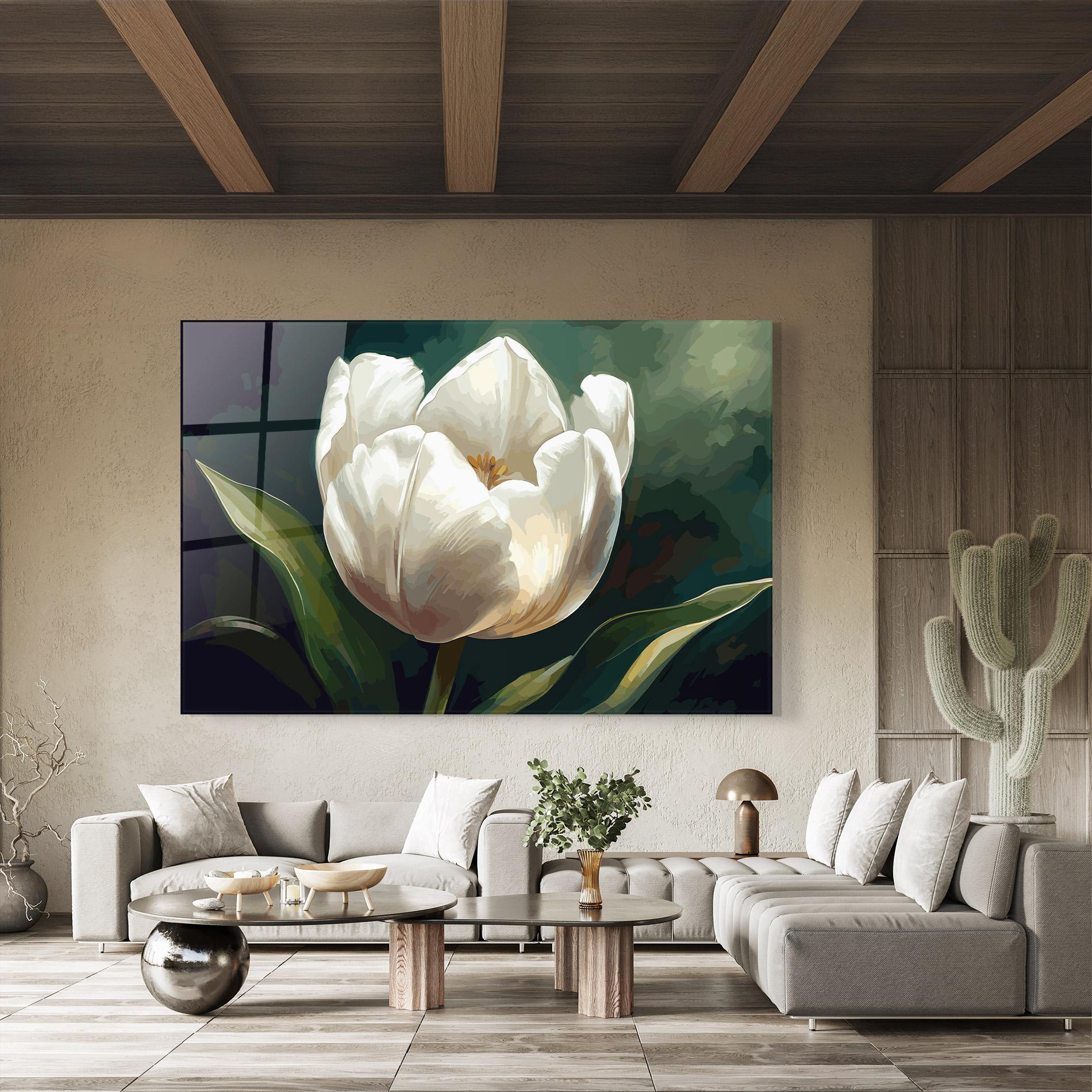 Tablou Sticla Tulip Art mockup 8