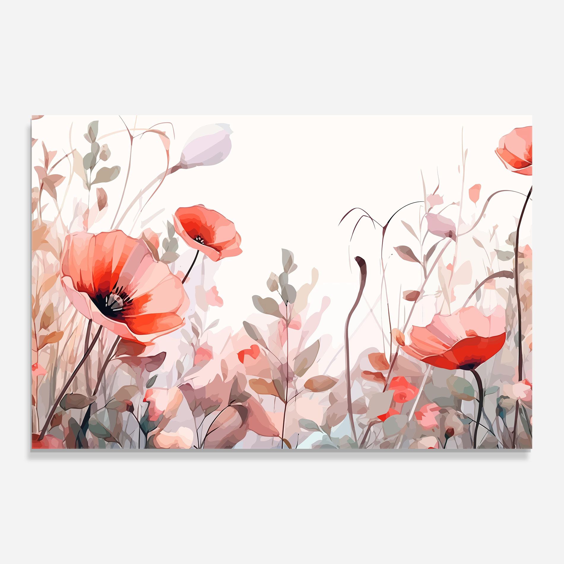 Pastel Red Poppy mockup 0