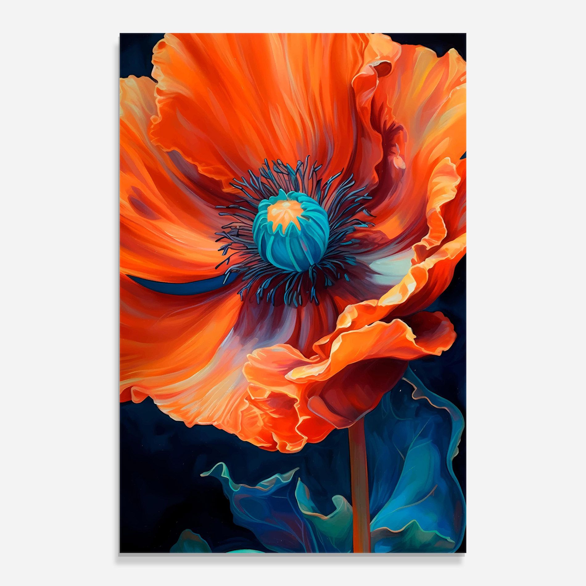 Orange Blue Poppy mockup 0