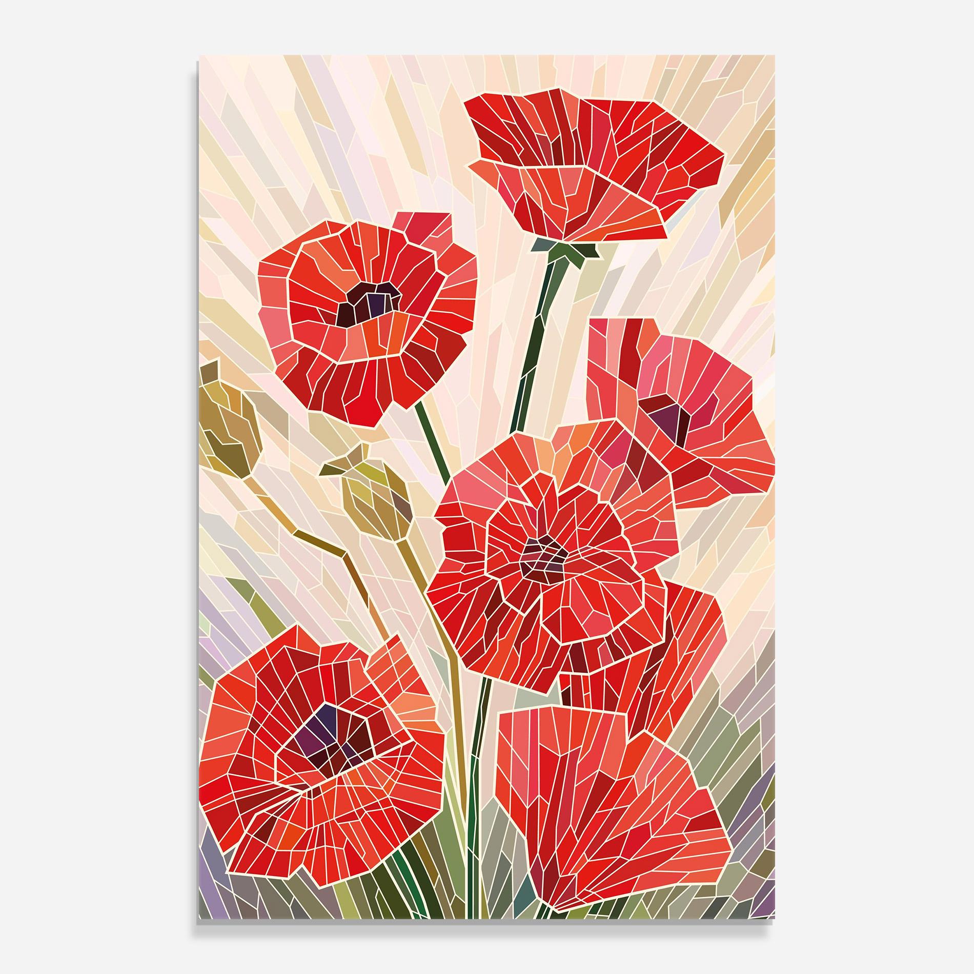 Tablou Sticla Poppy Glass mockup 0