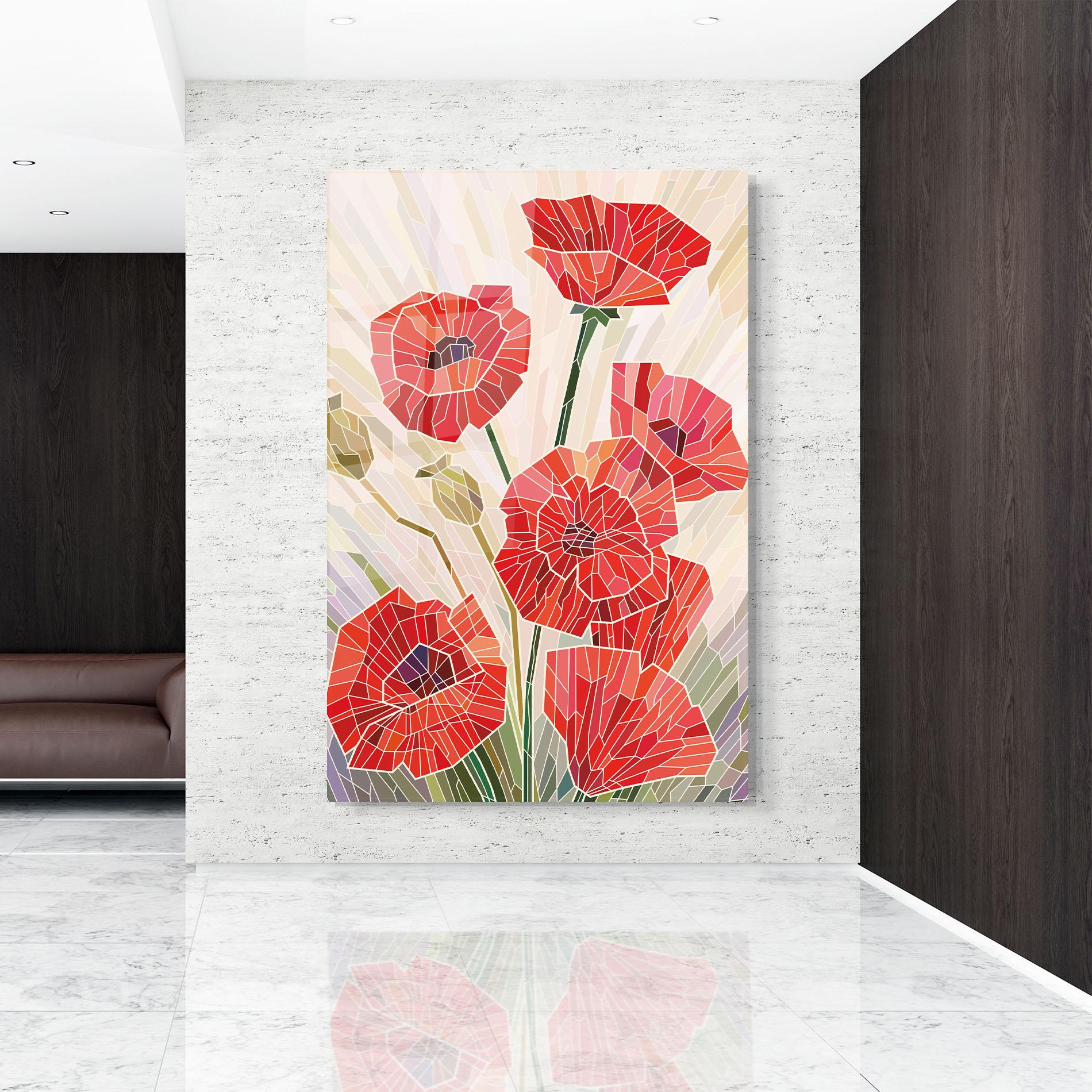 Tablou Sticla Poppy Glass mockup 9