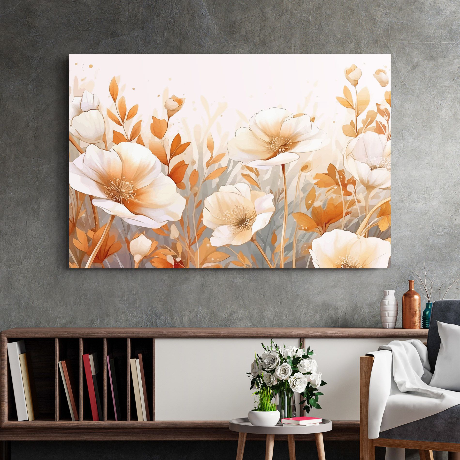 Orange Cream Poppy mockup 2