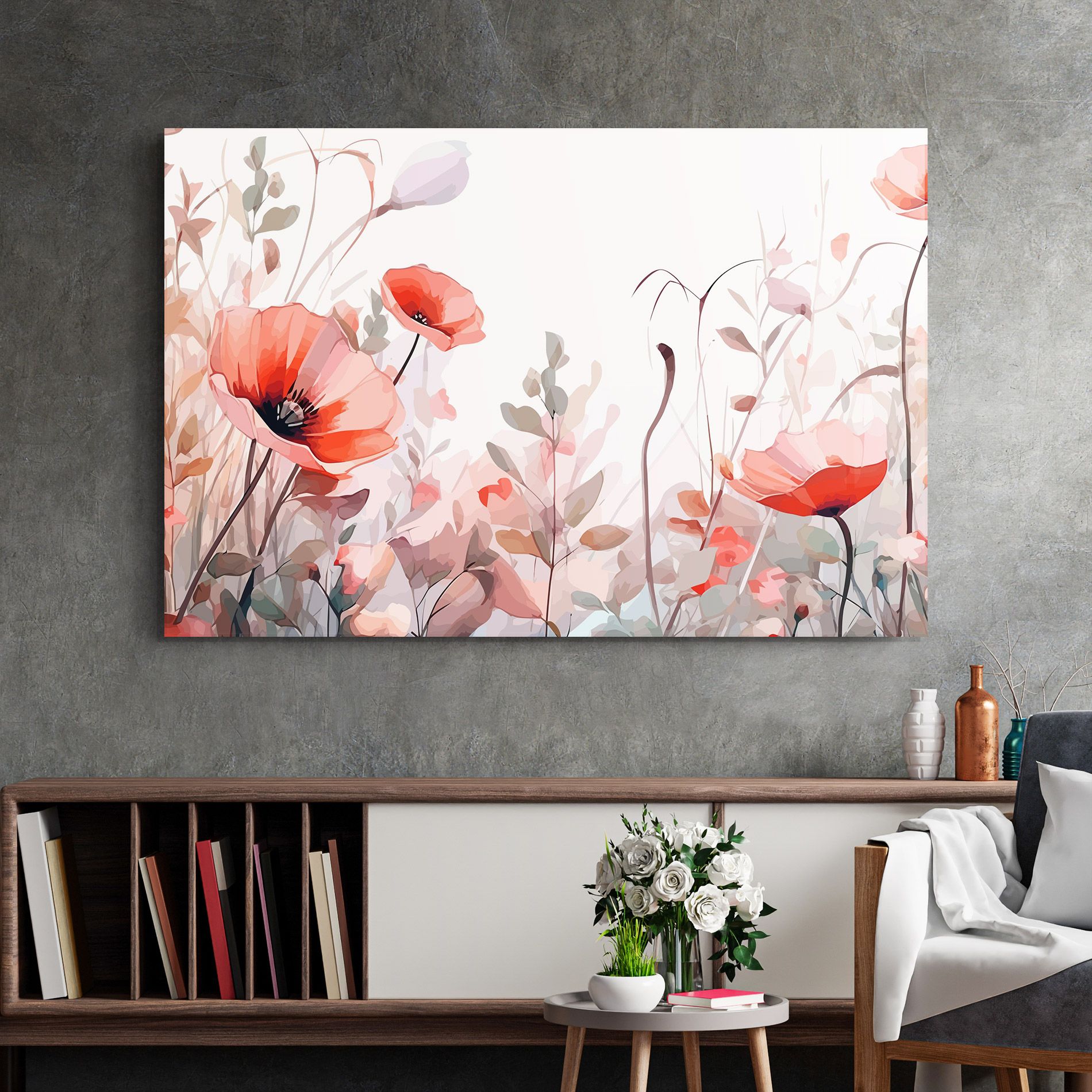 Pastel Red Poppy mockup 2