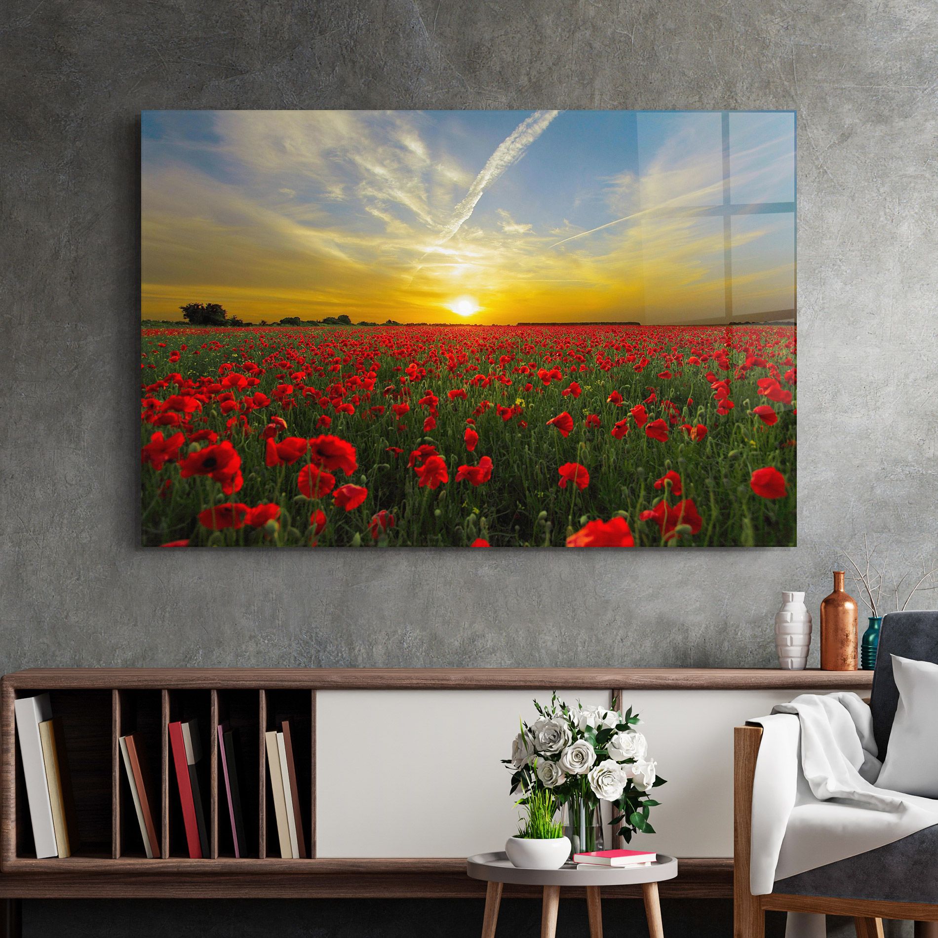 Poppies Sunset mockup 2