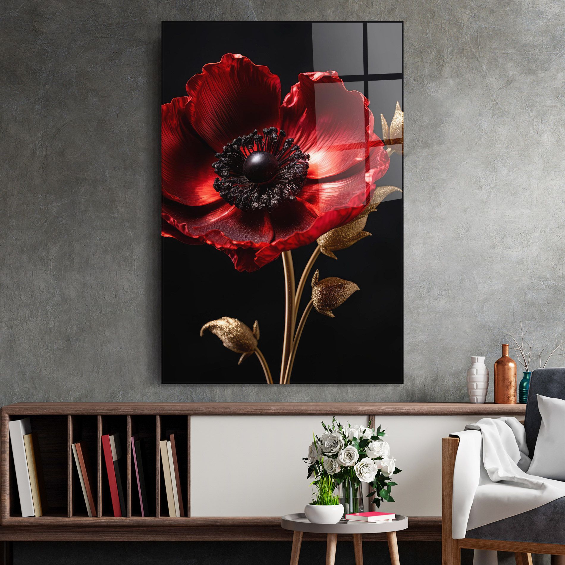 Dark Red Poppy mockup 2