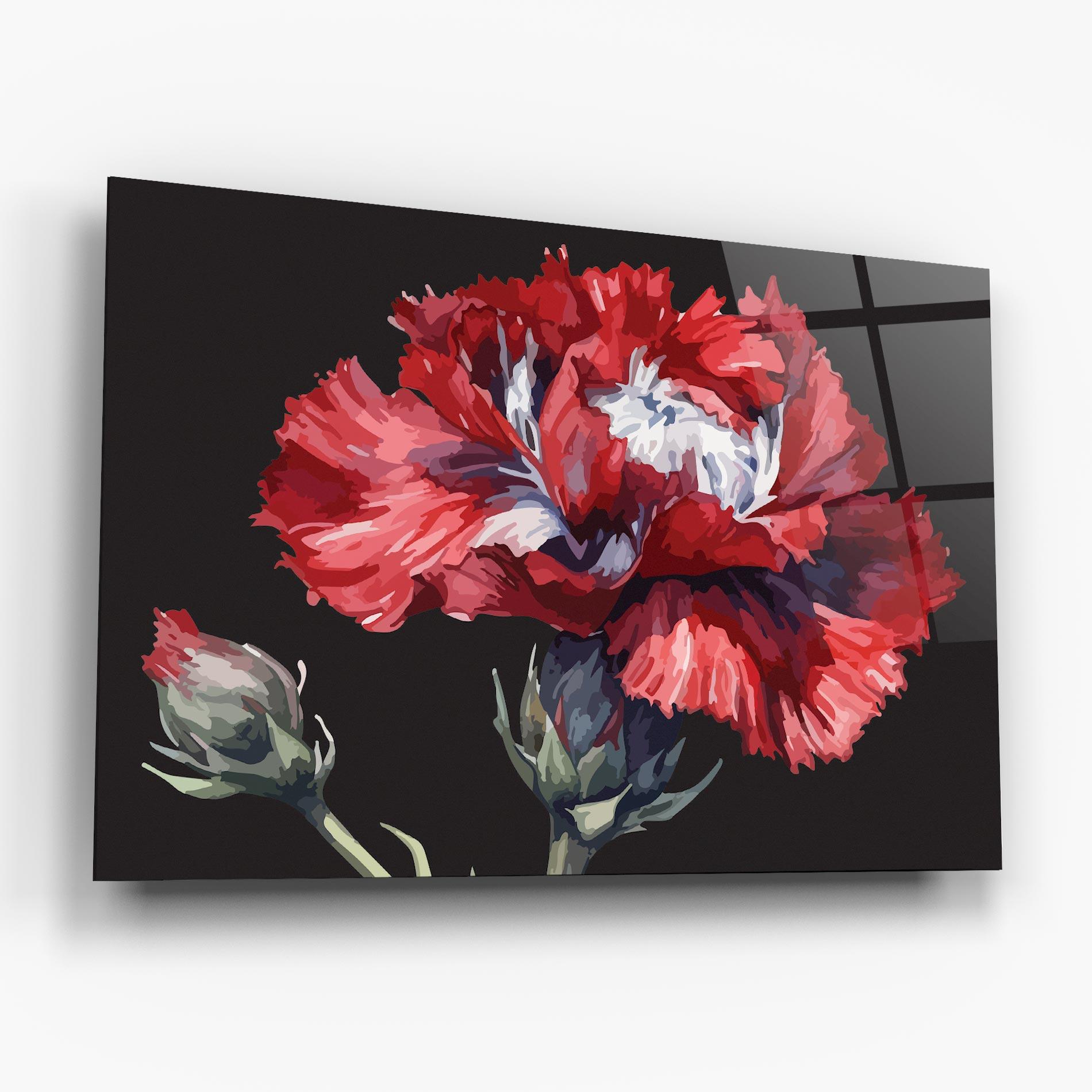 Tablou Sticla Close Up Poppy mockup 6