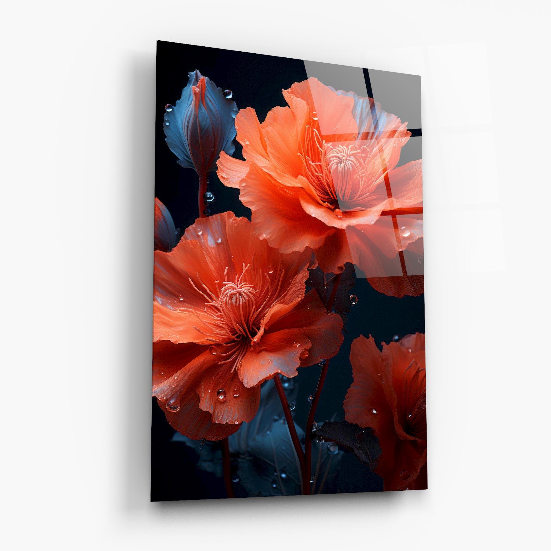 Tablou Sticla Orange Poppy mockup 6