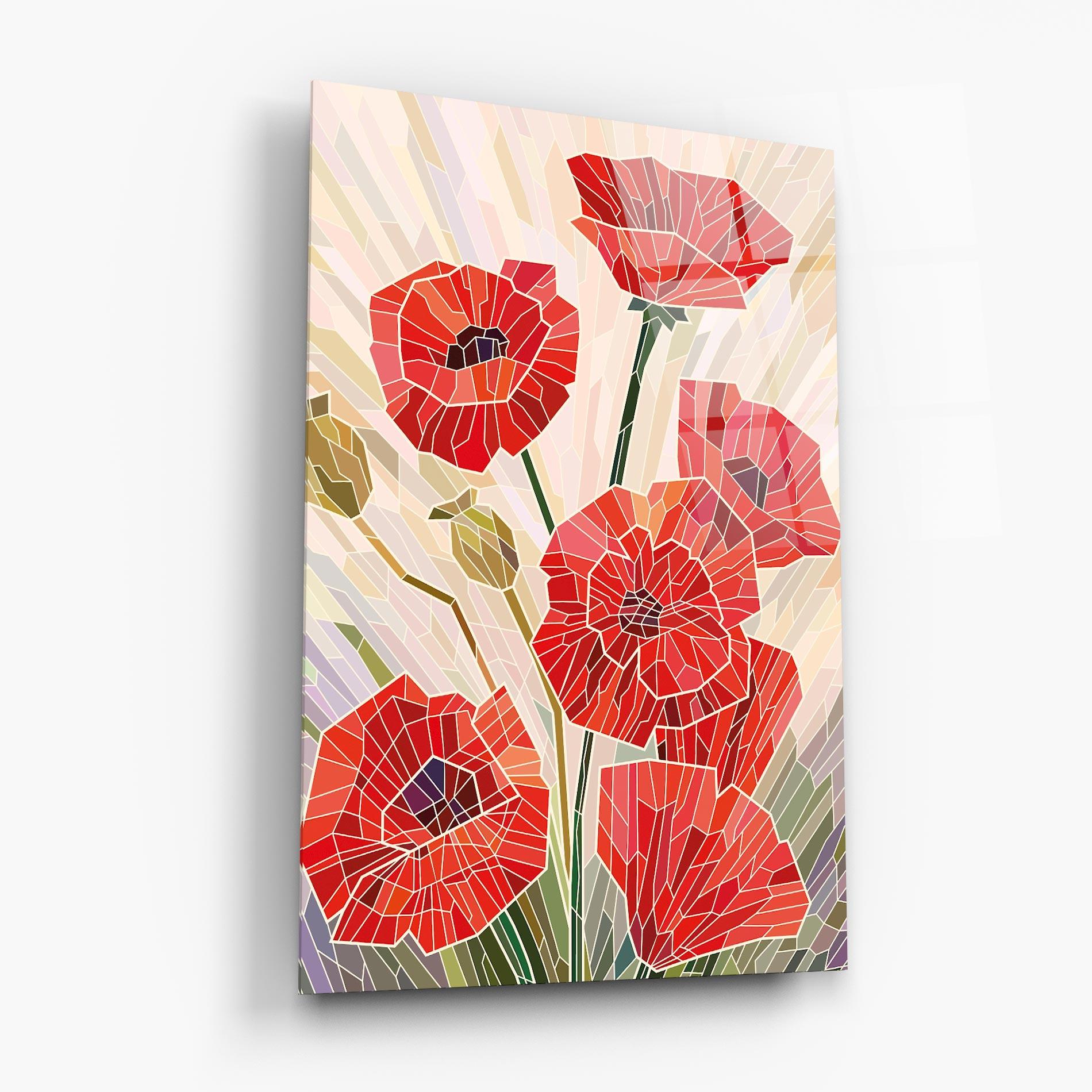 Tablou Sticla Poppy Glass mockup 6