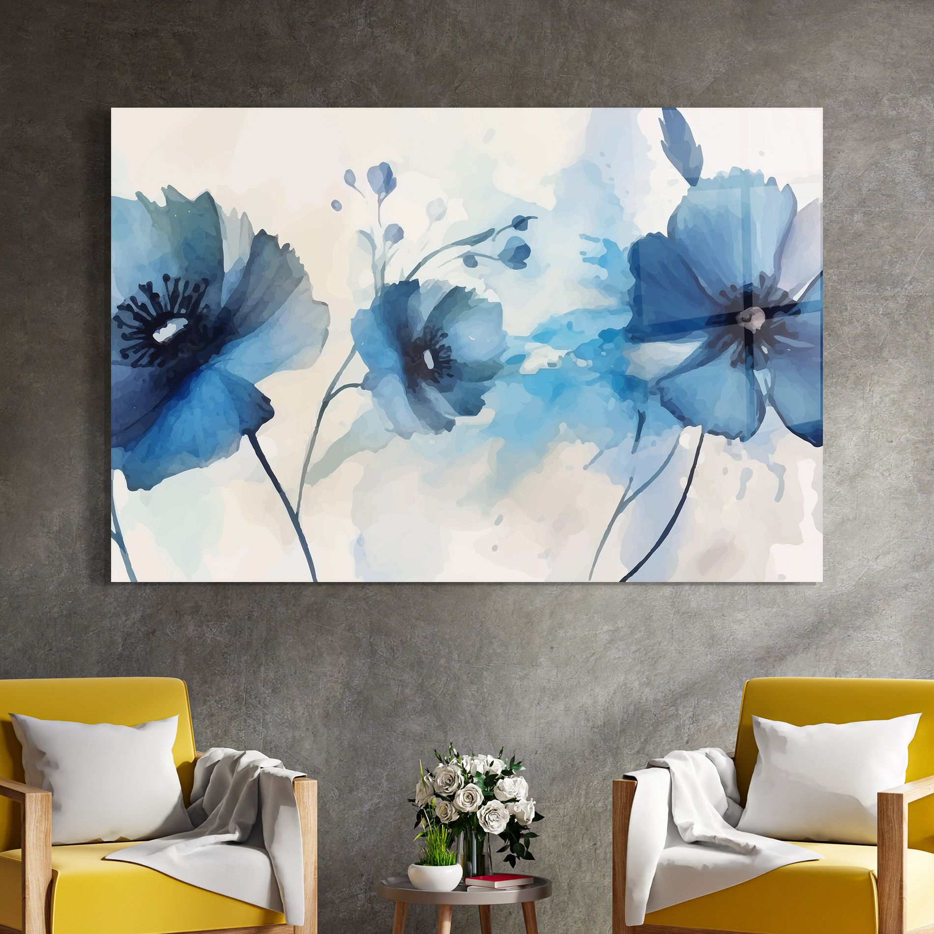 Blue Poppies mockup 4