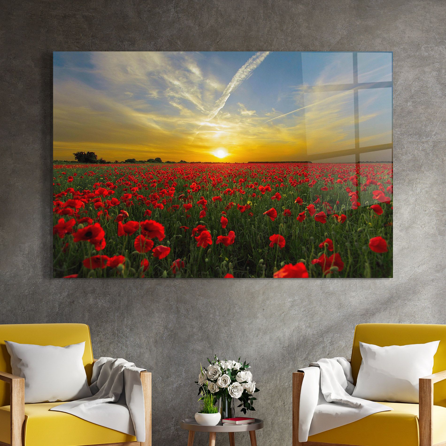Poppies Sunset mockup 4