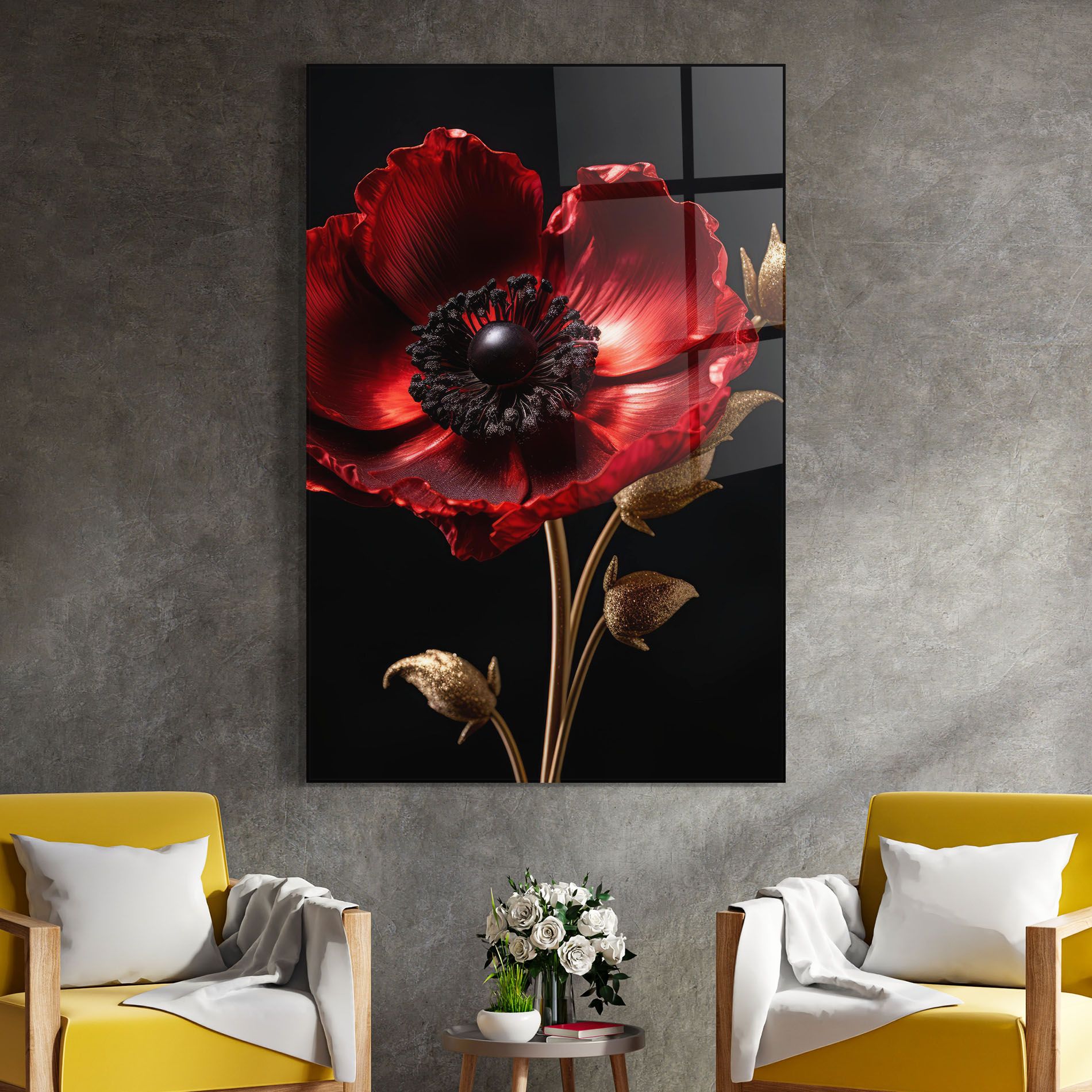 Dark Red Poppy mockup 4
