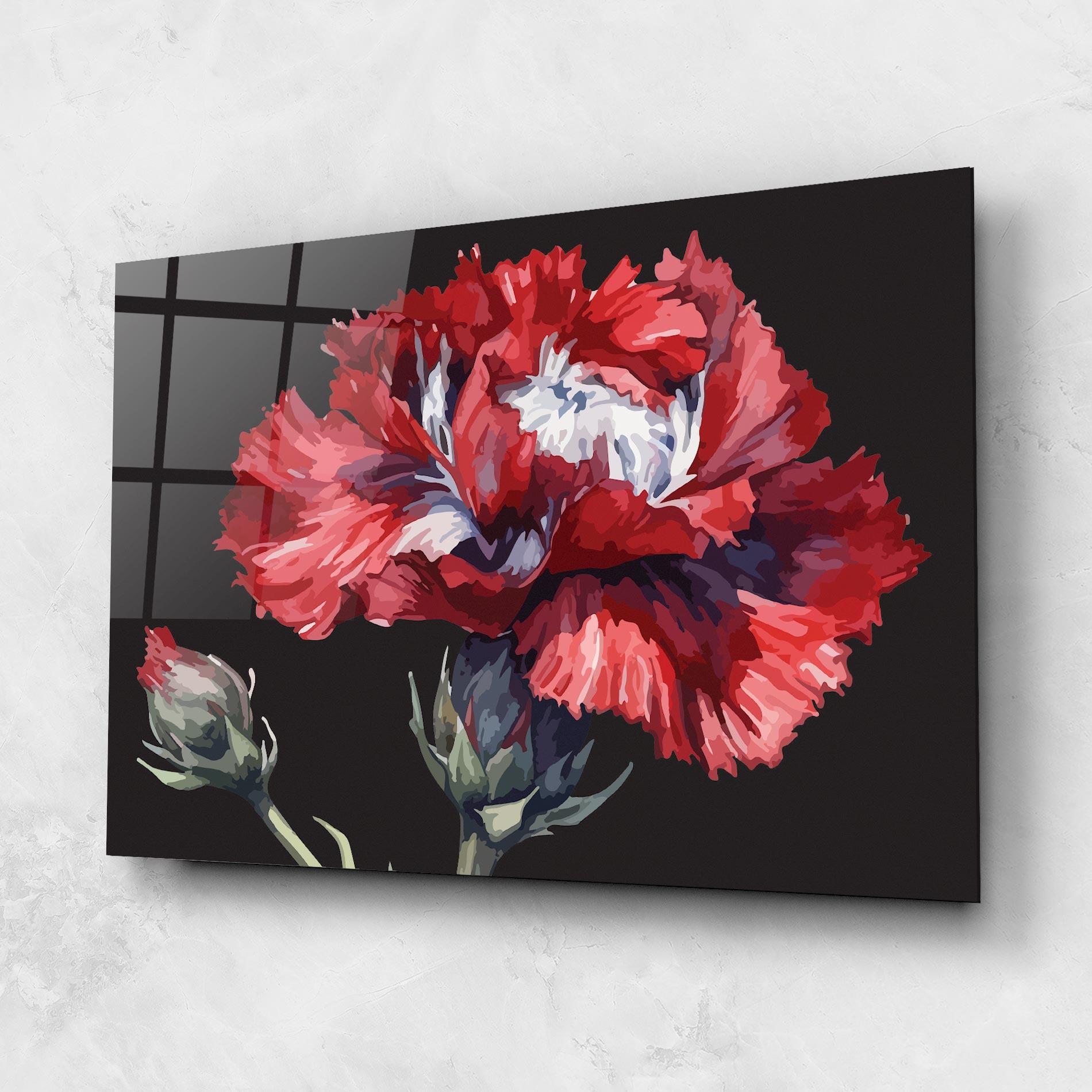 Tablou Sticla Close Up Poppy mockup 1
