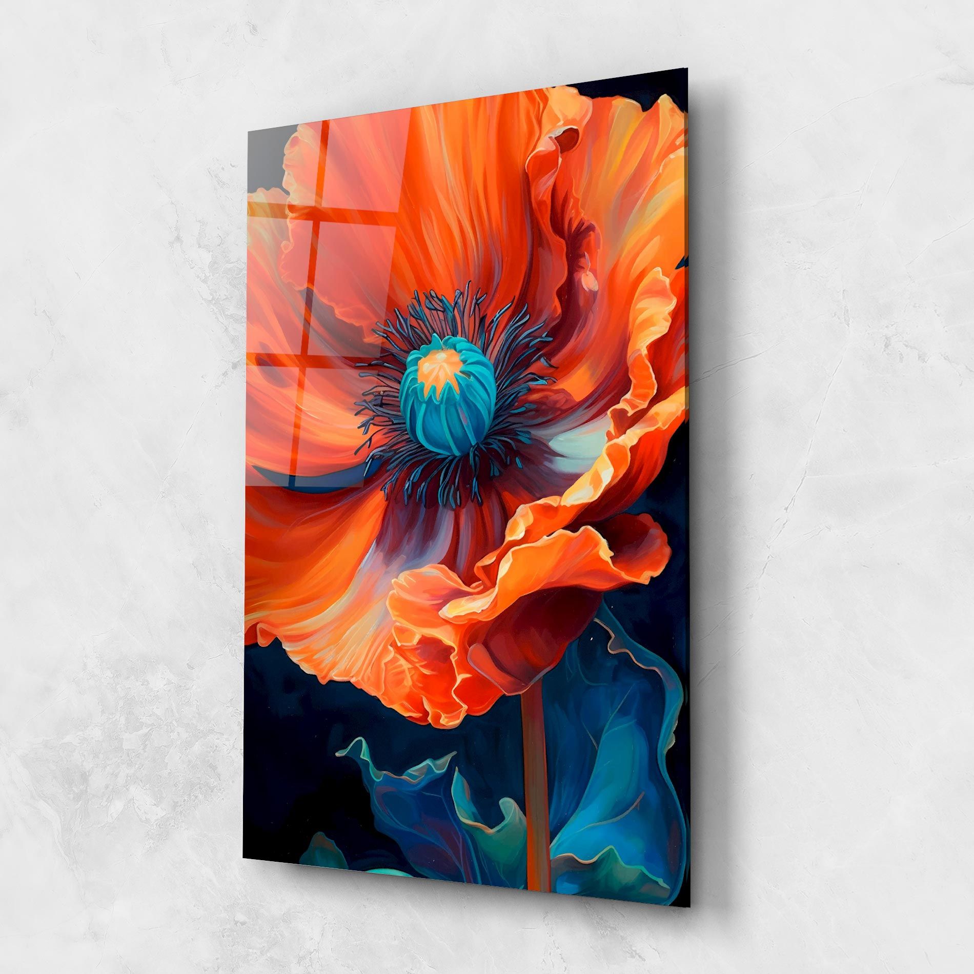 Orange Blue Poppy mockup 1
