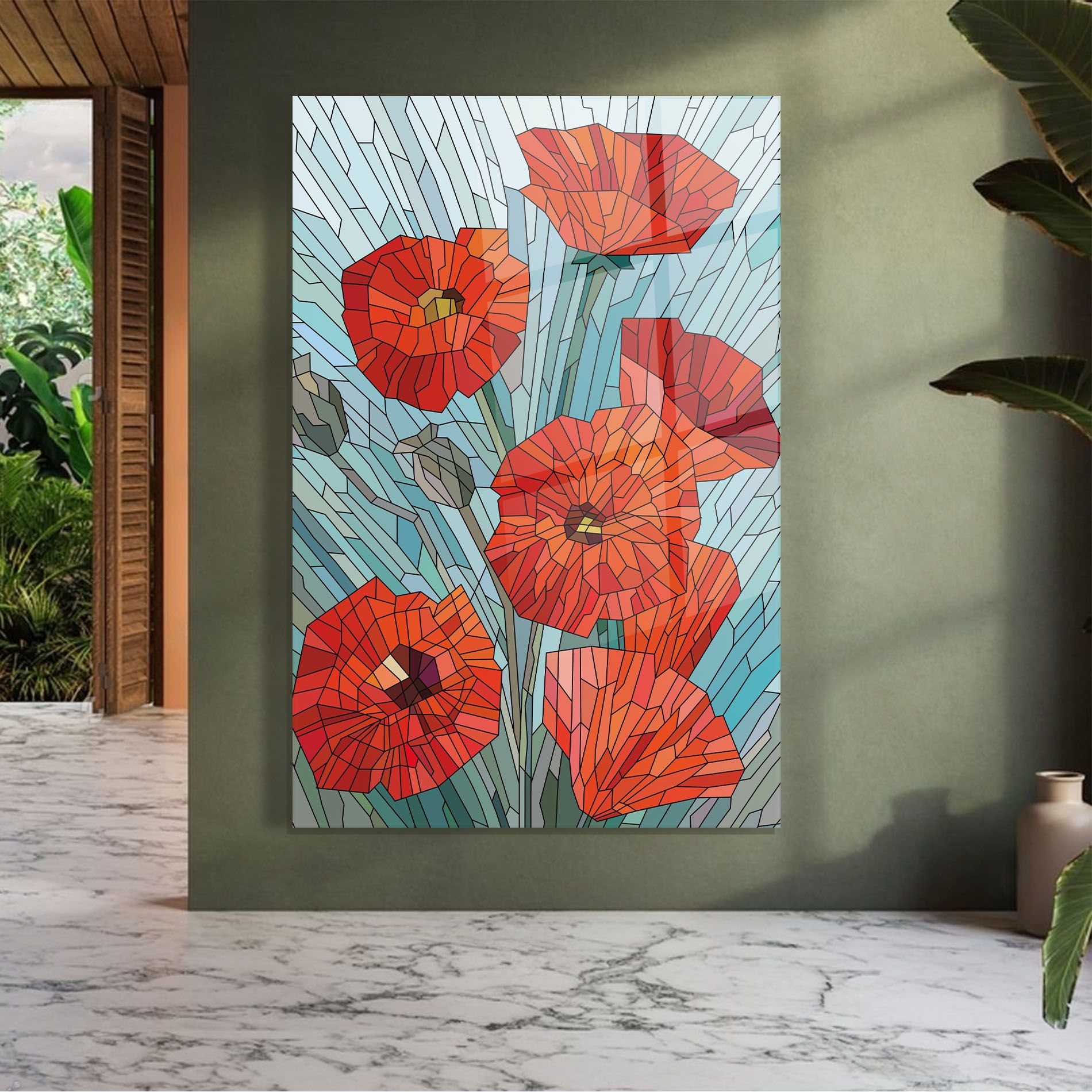 Blue Glass Poppy mockup 7