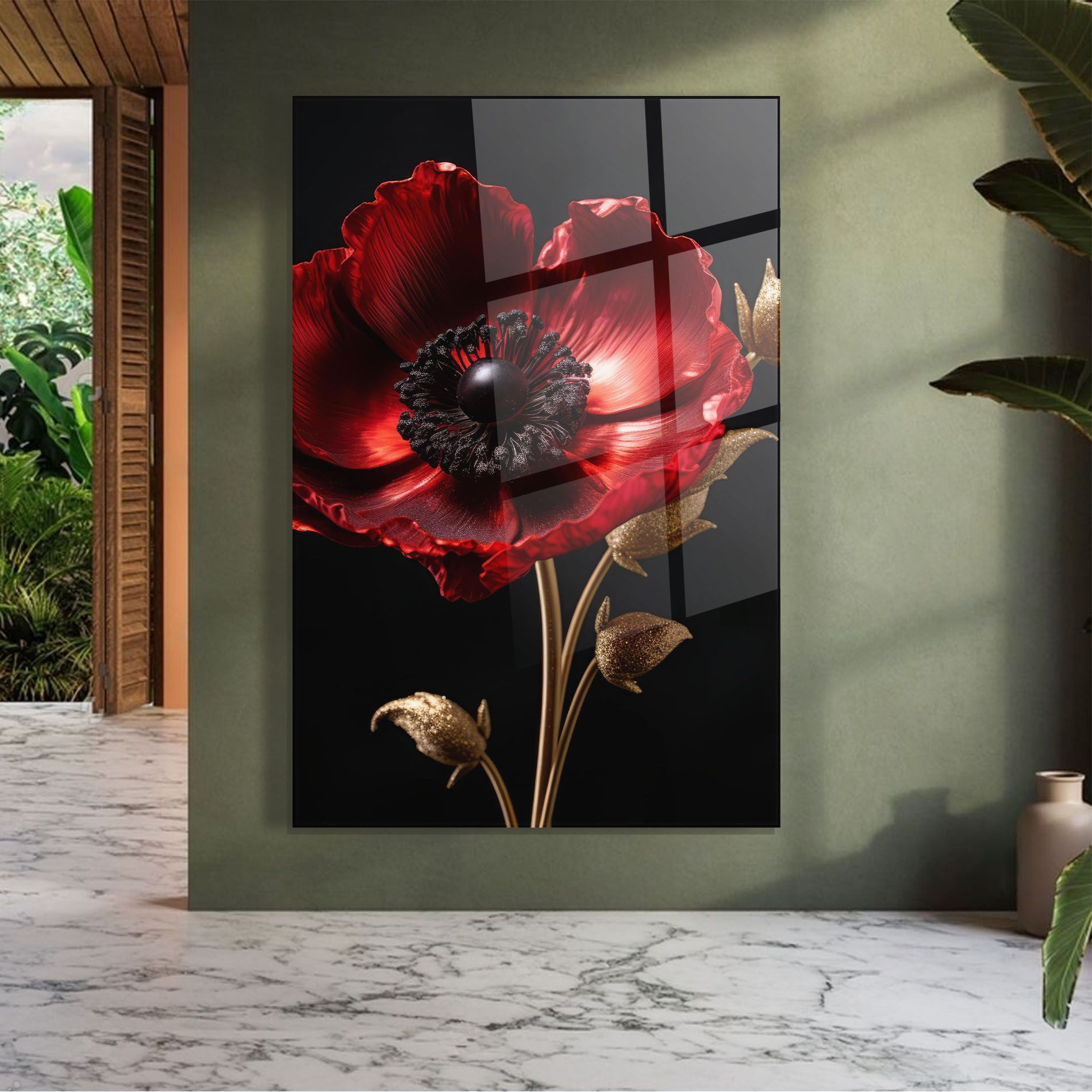 Dark Red Poppy mockup 7