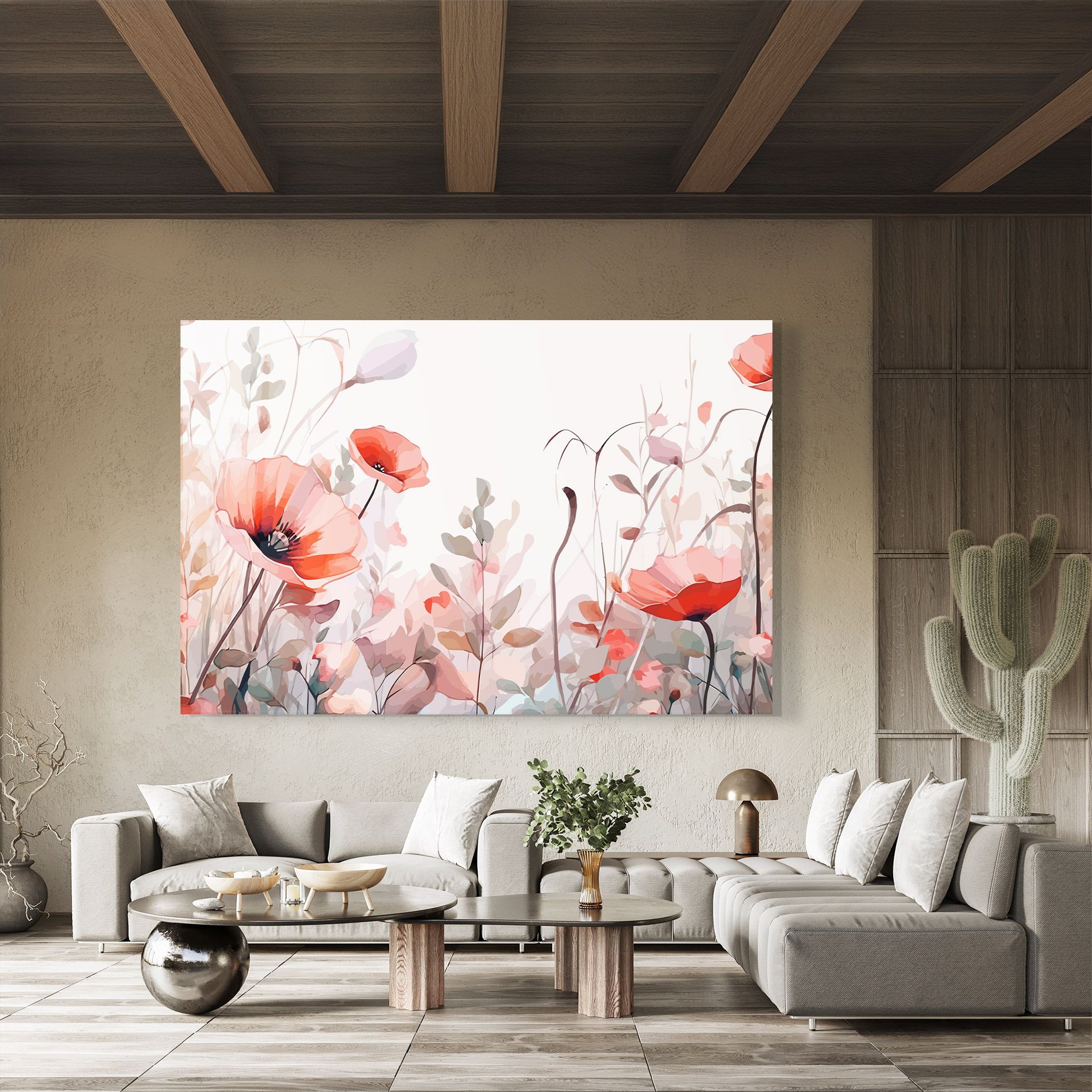 Pastel Red Poppy mockup 8