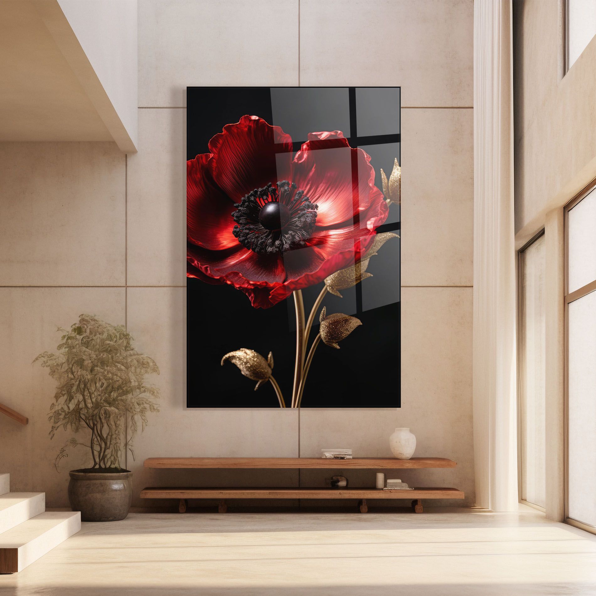 Dark Red Poppy mockup 8