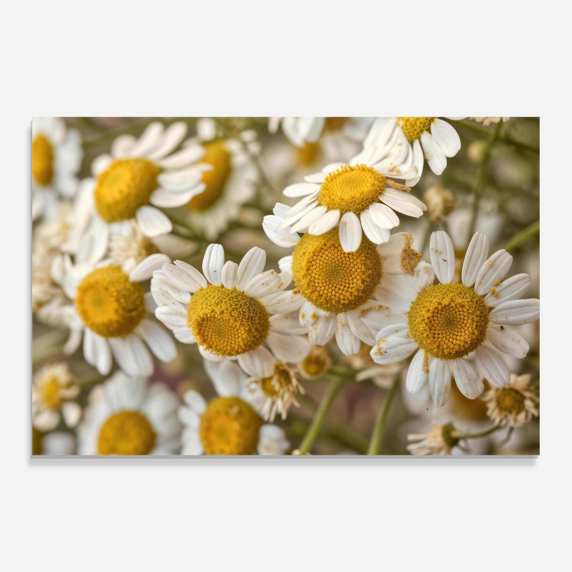 Tablou Sticla Daisy Wall mockup 0