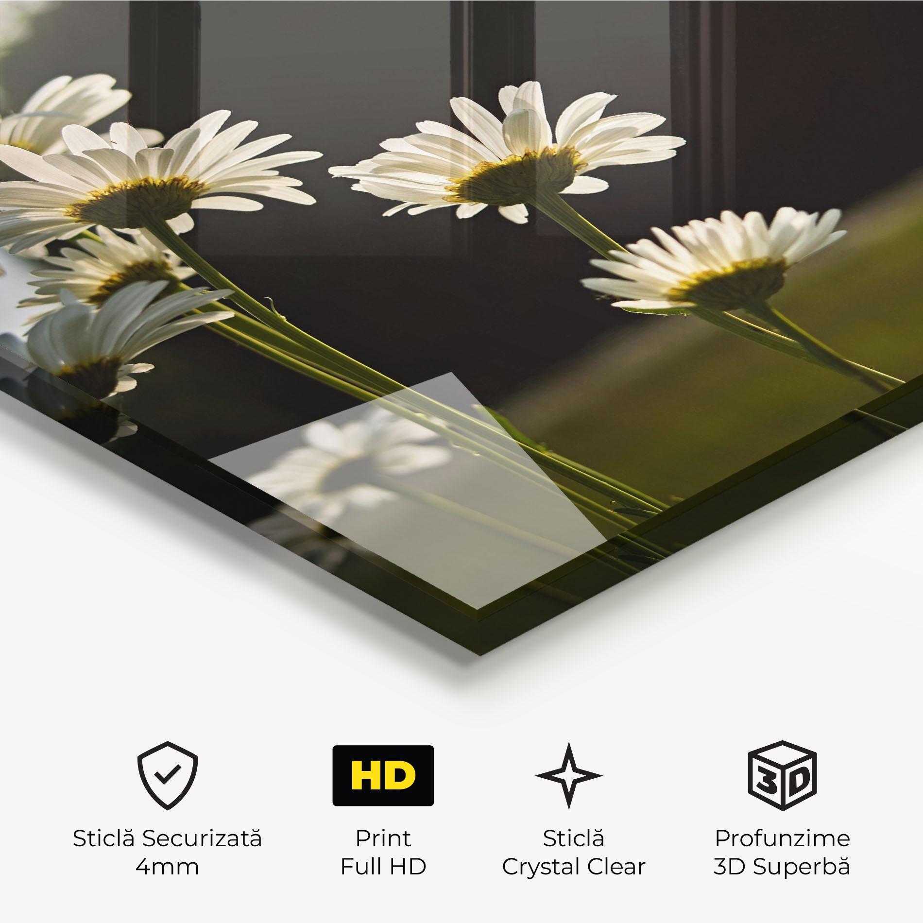 Tablou Sticla Wild Daisy mockup 3