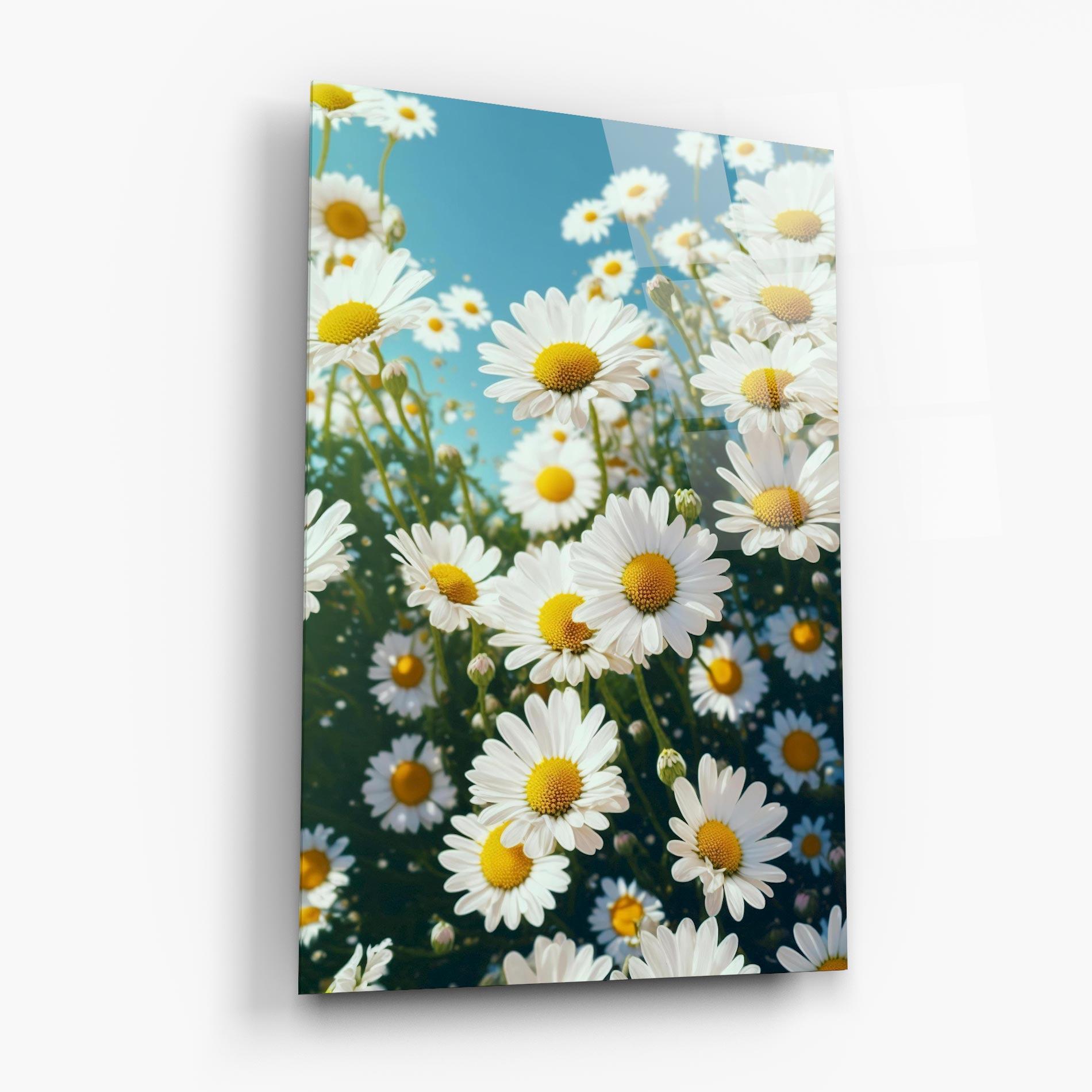 Tablou Sticla Daisy Field View mockup 6