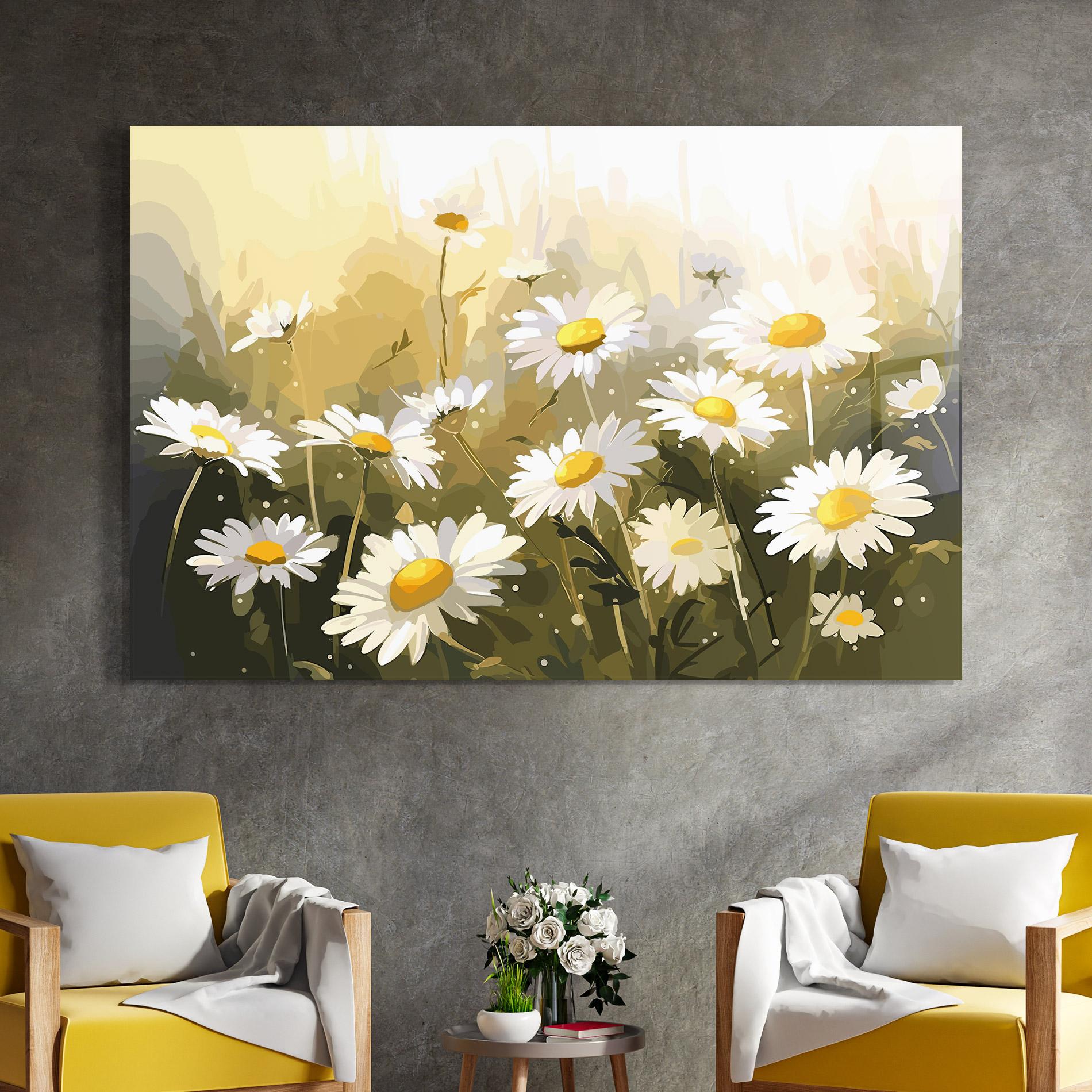 Tablou Sticla Daily Daisy mockup 4