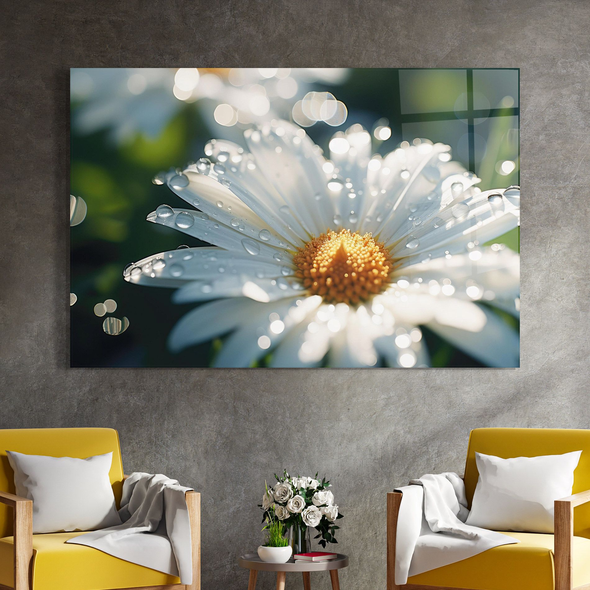 Daisy After Rain Close Up mockup 4