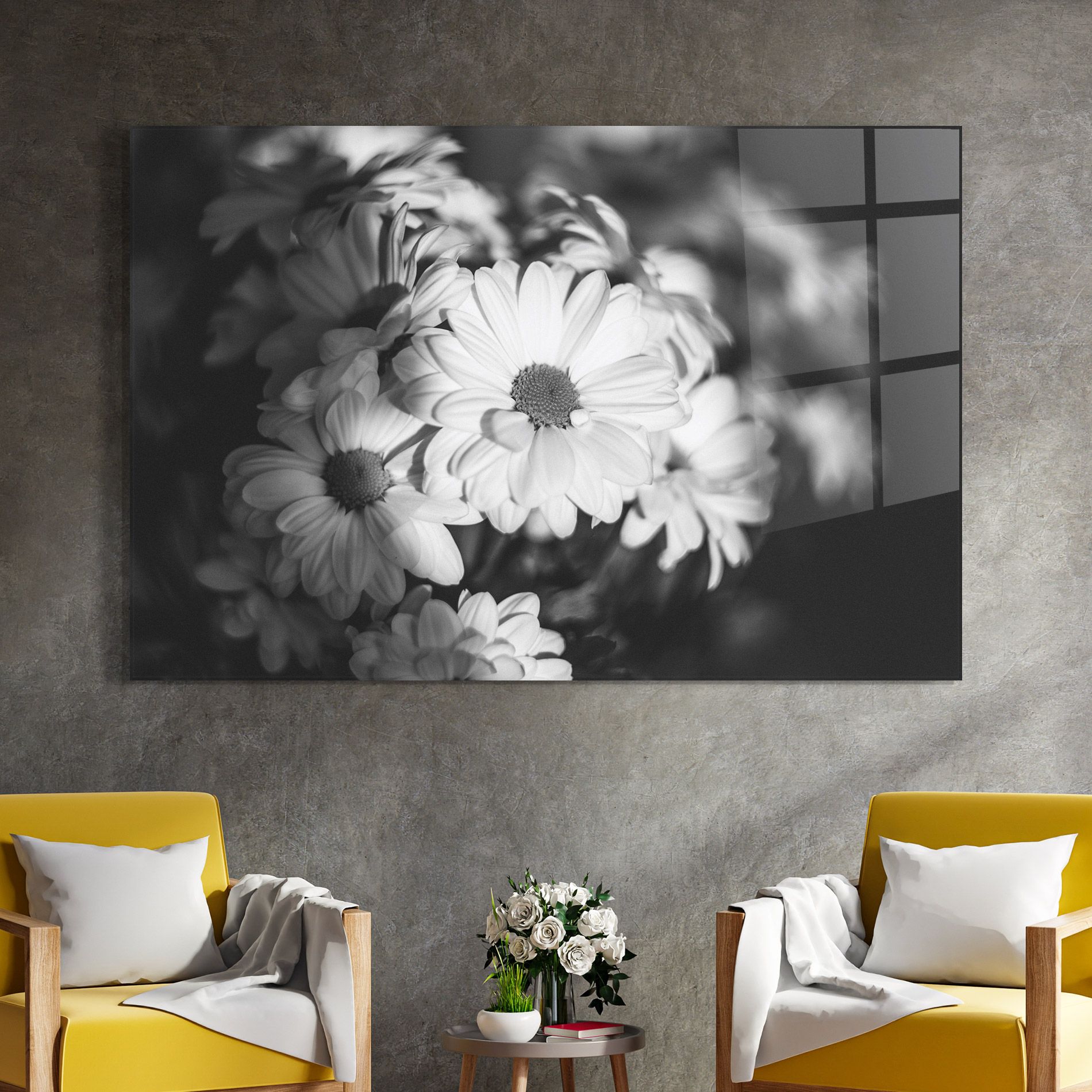 Grey Daisy mockup 4