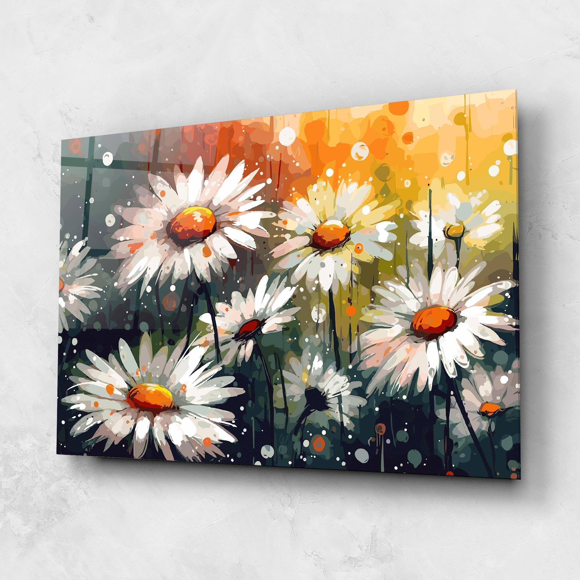 Tablou Sticla Daisy Art mockup 1