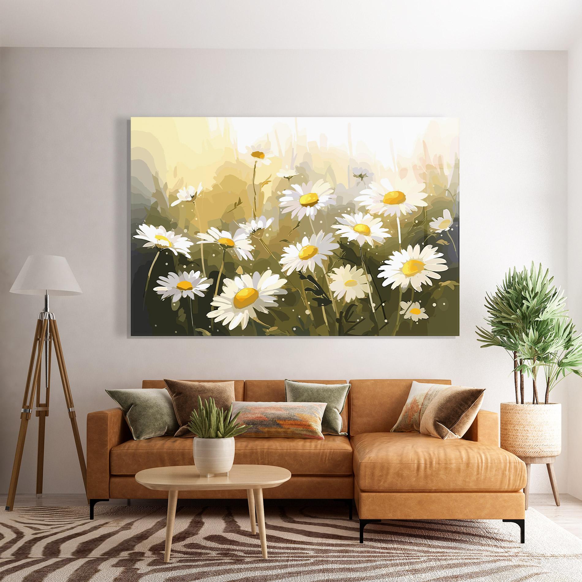 Tablou Sticla Daily Daisy mockup 7